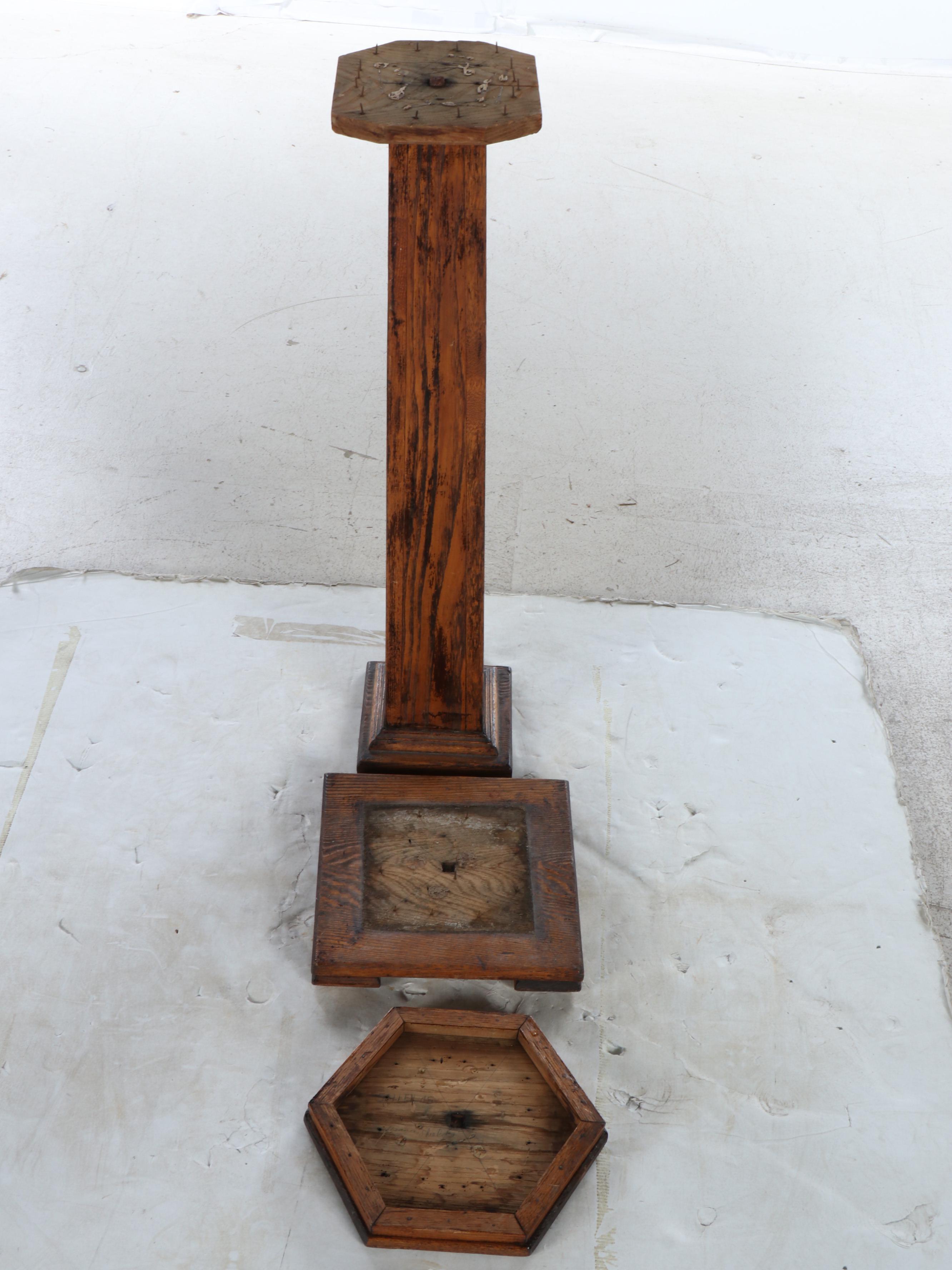 Wood Pedestal Stands