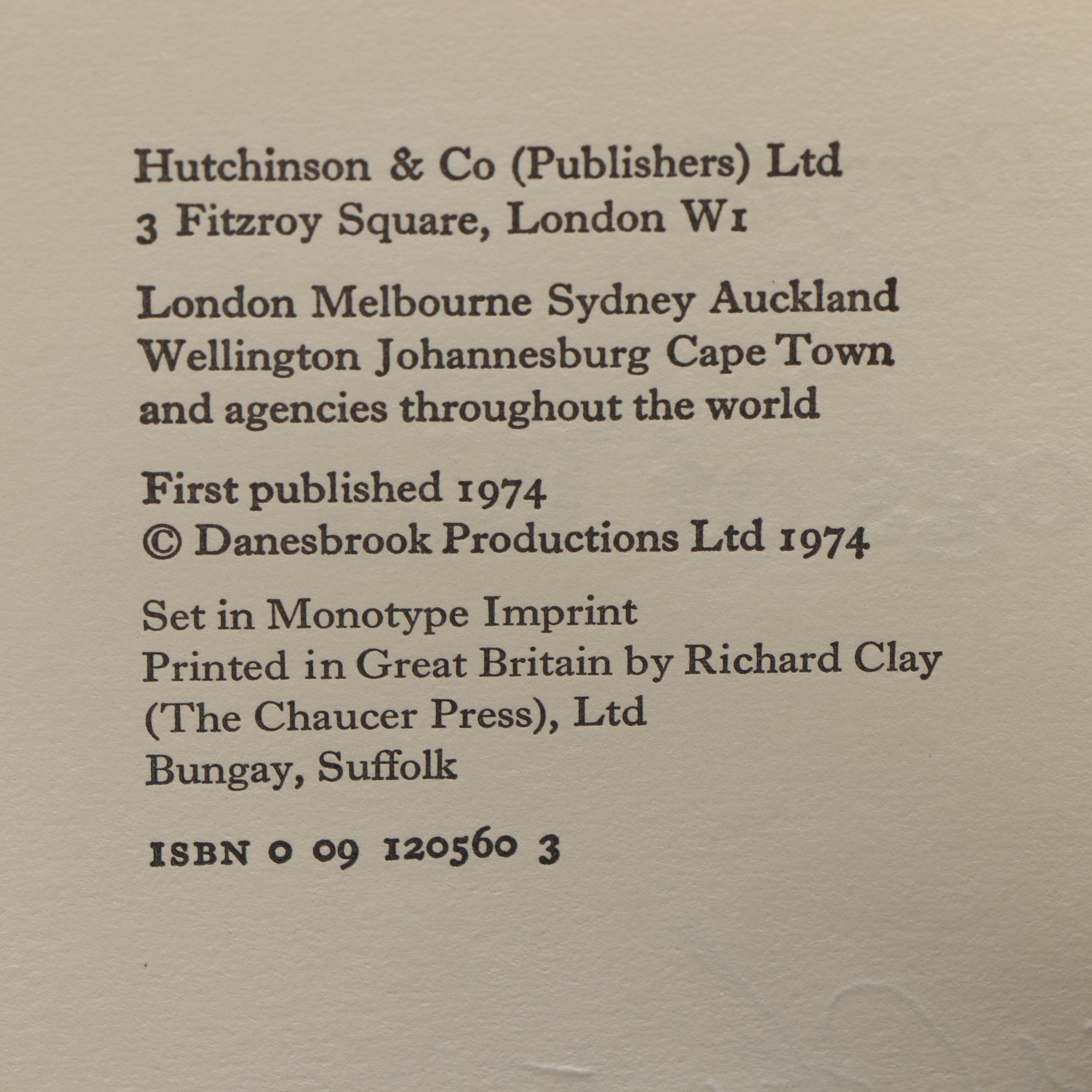 Signed First UK Edition "The Dogs of War" by Frederick Forsyth, 1974