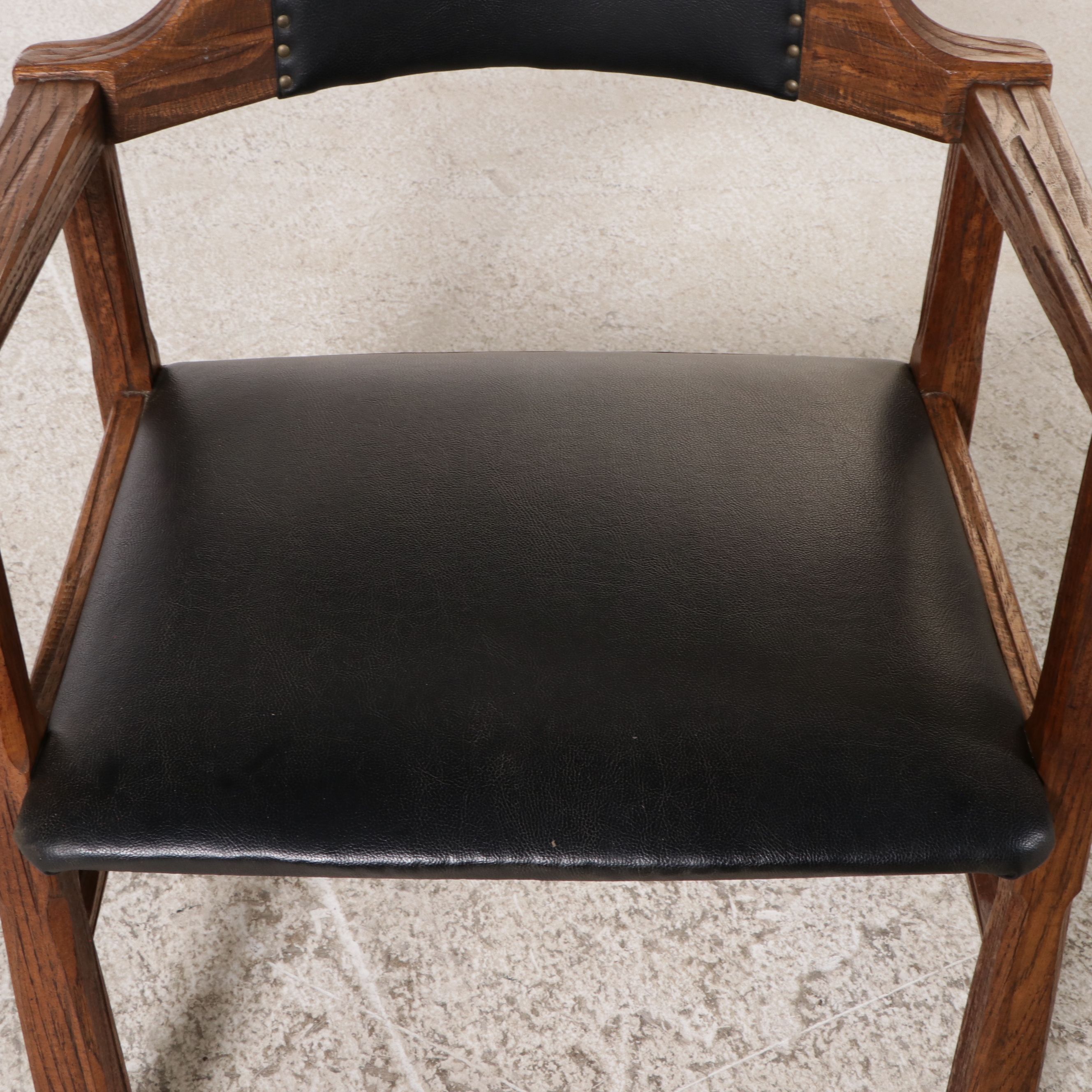 Pair of A. Brandt Co. Mid Century Modern Oak Armchairs, Mid-20th Century