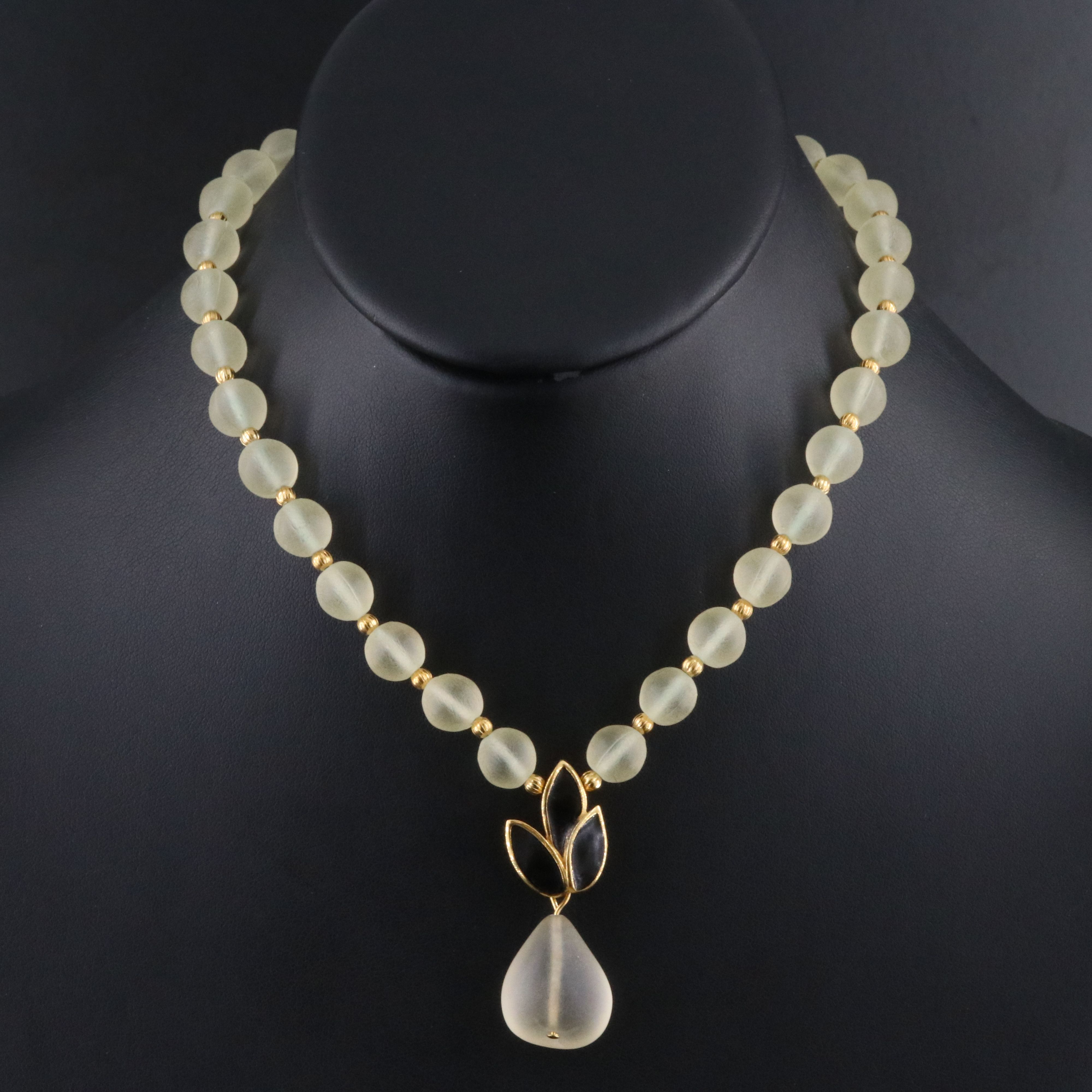 Givenchy Glass and Enamel Necklace