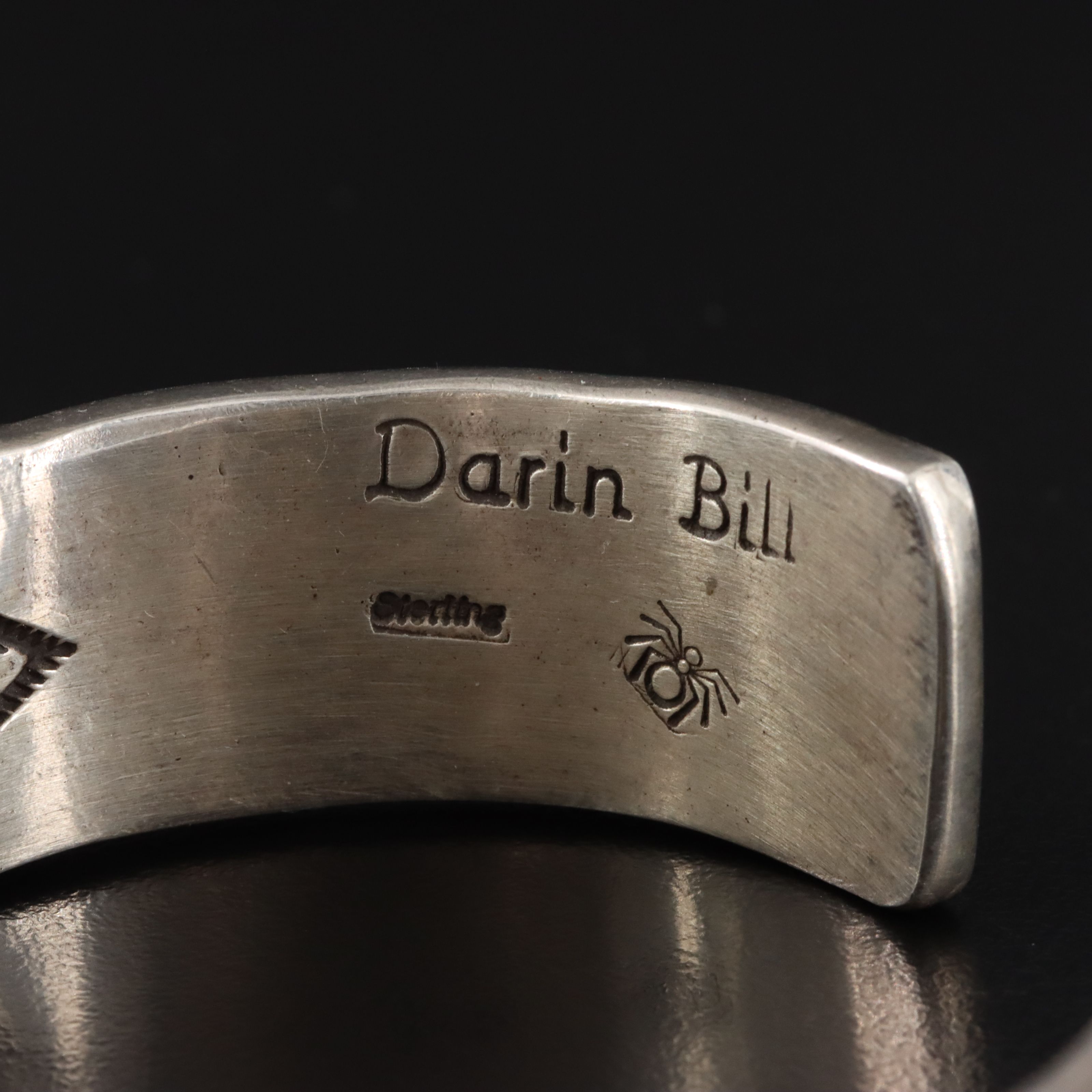 Darin Bill Navajo Diné Sterling Cuff Bracelet