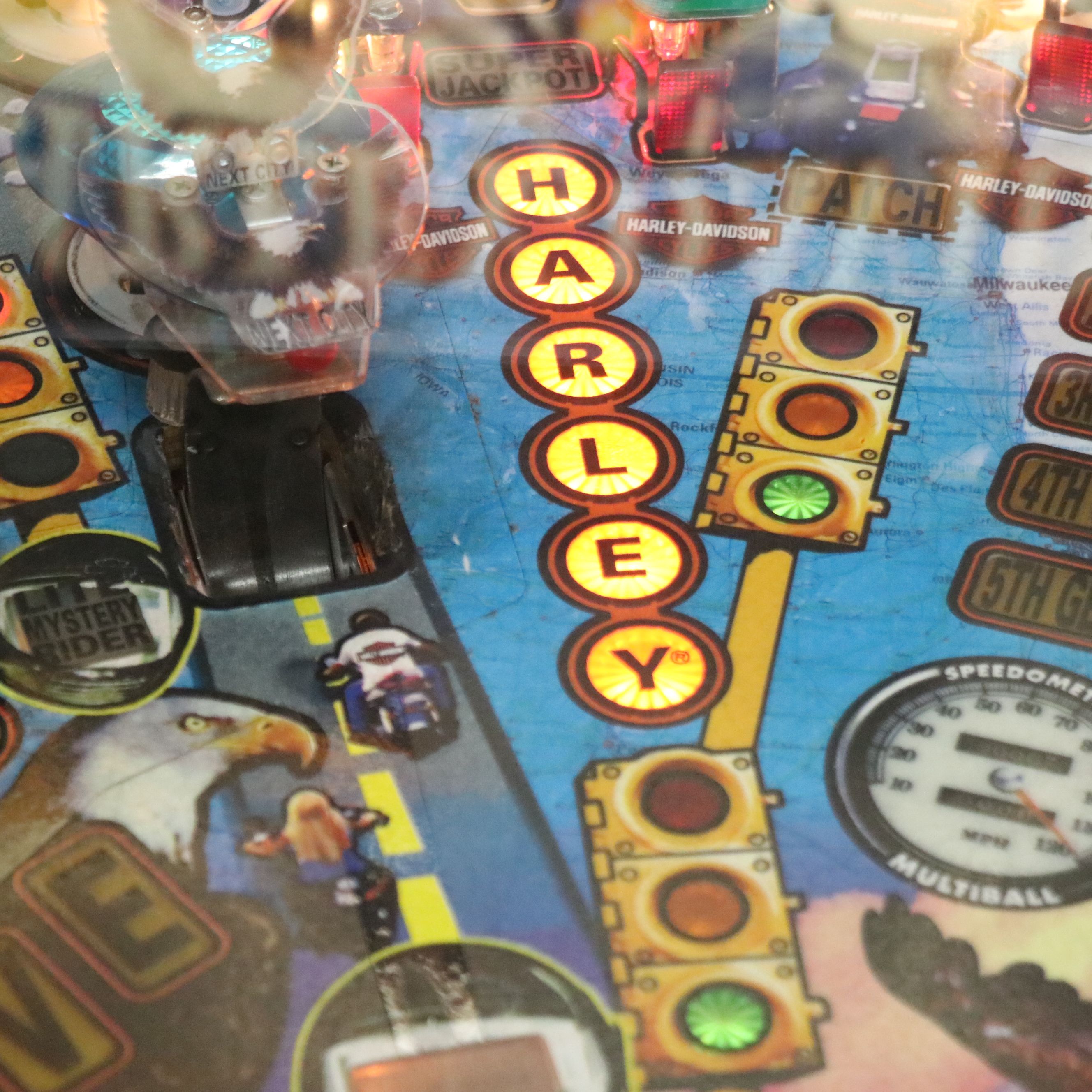 Sega "Harley-Davidson" Pinball Arcade Game, 1999