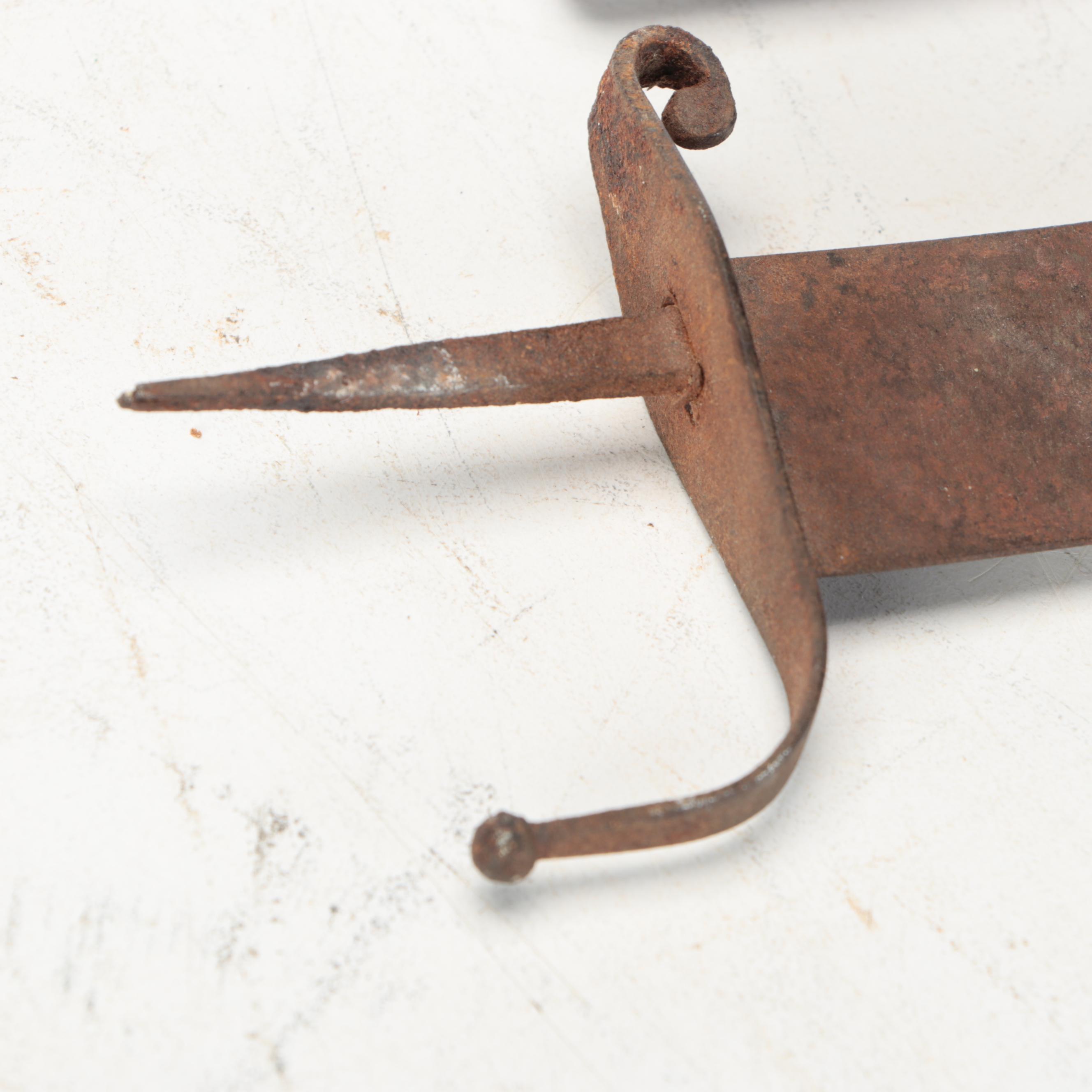 North African Curved Nimcha Swords with Decorative Wooden Sheaths