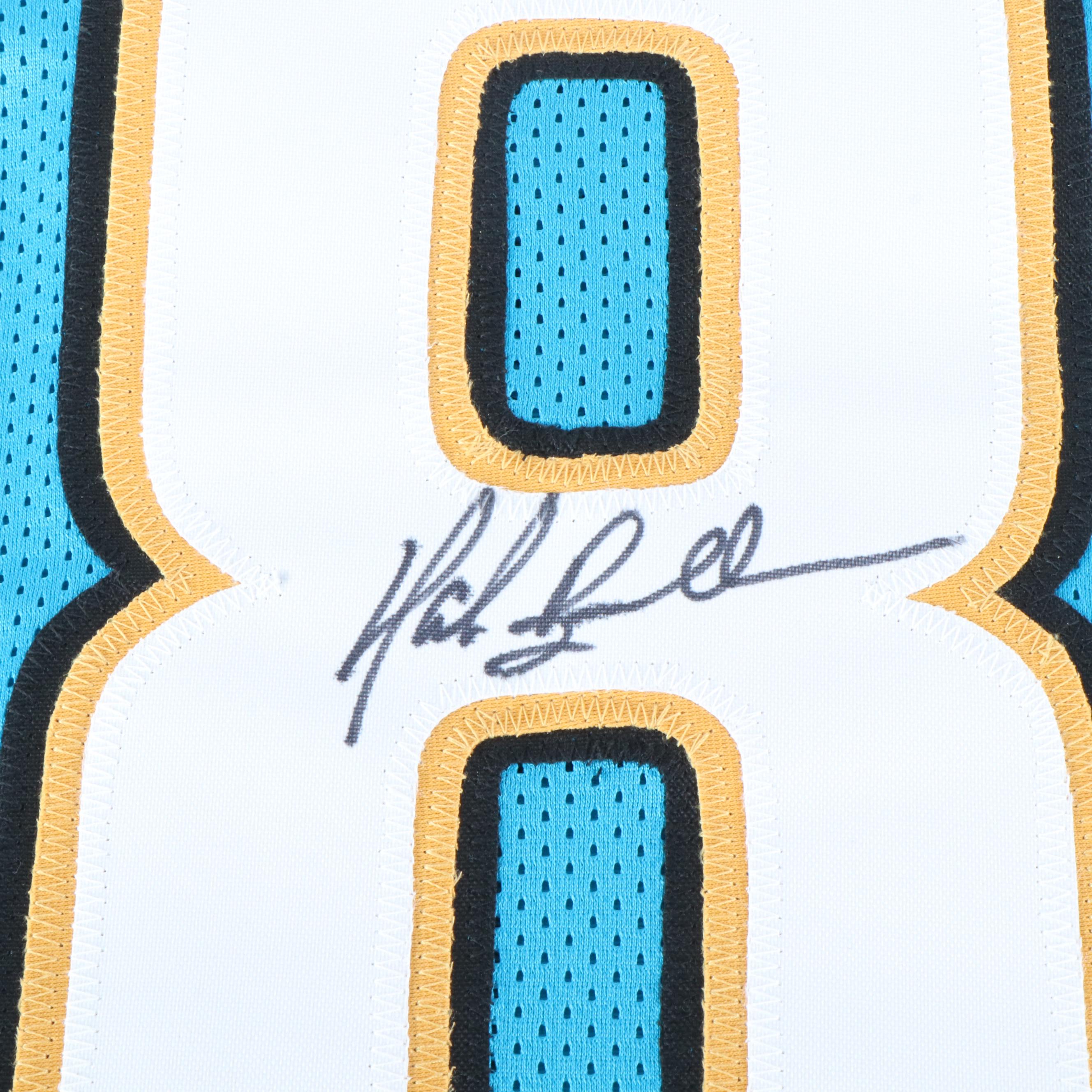 Tony Boselli and Mark Brunell Signed Jacksonville Jaguars Football Jerseys, JSA