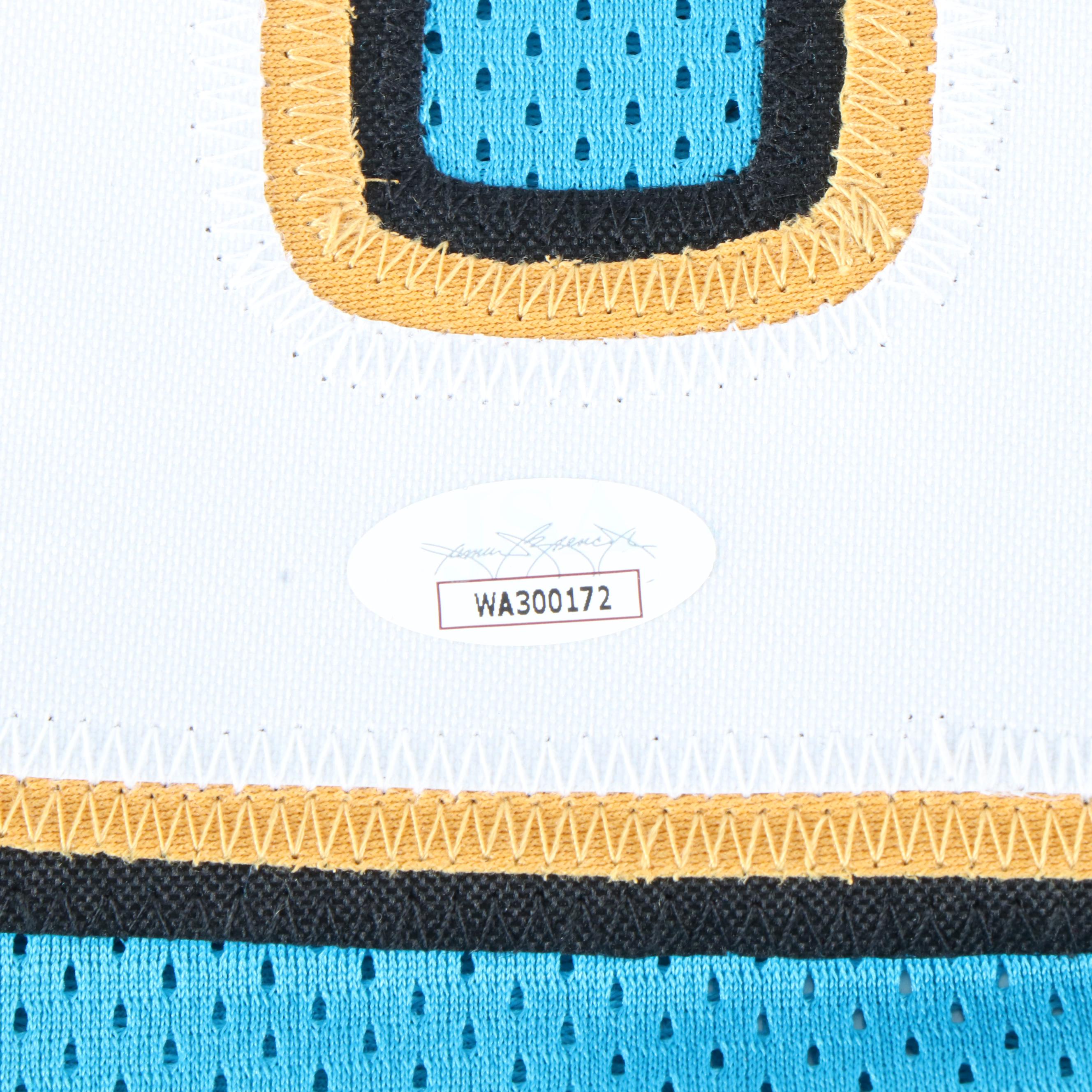 Tony Boselli and Mark Brunell Signed Jacksonville Jaguars Football Jerseys, JSA