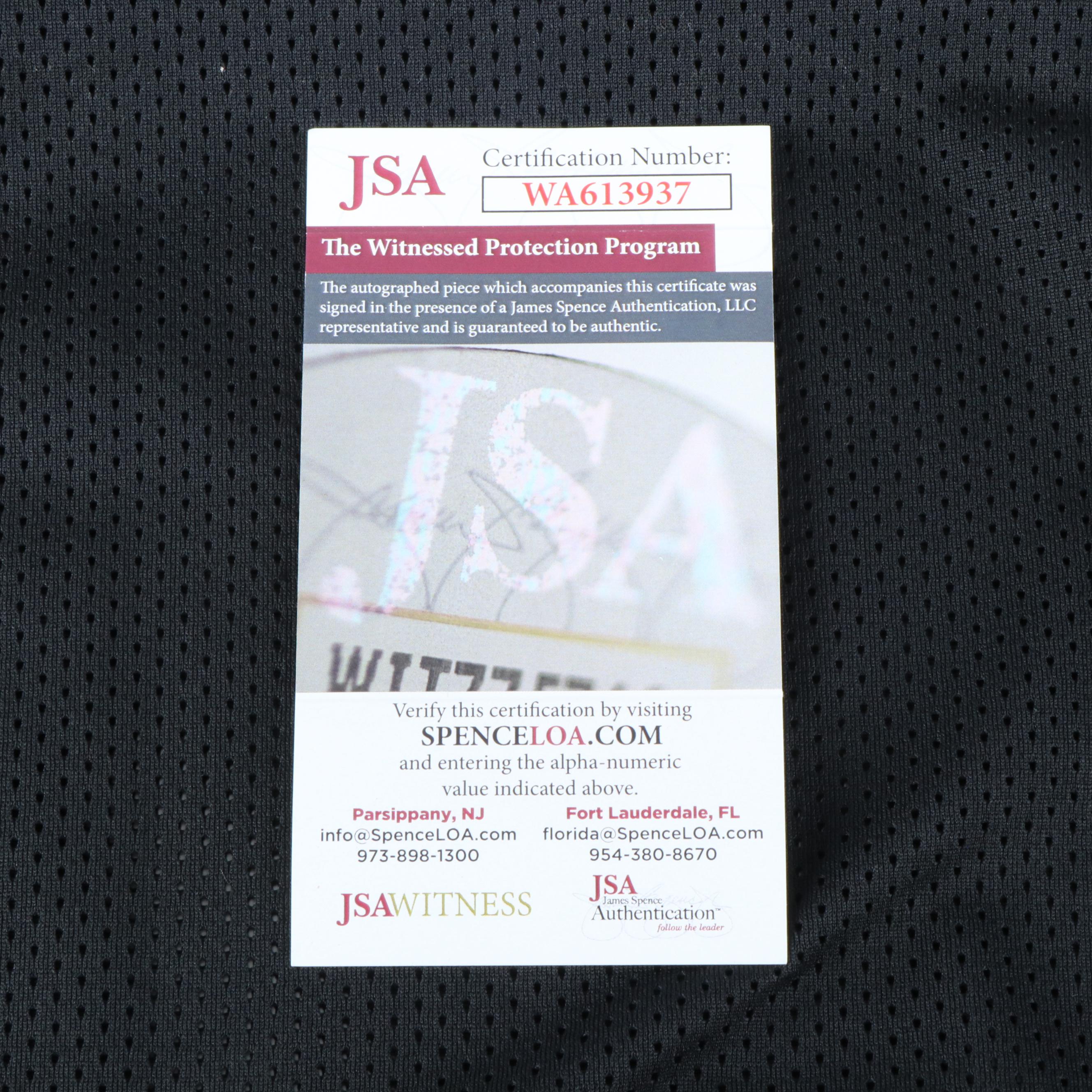 Tony Boselli and Mark Brunell Signed Jacksonville Jaguars Football Jerseys, JSA