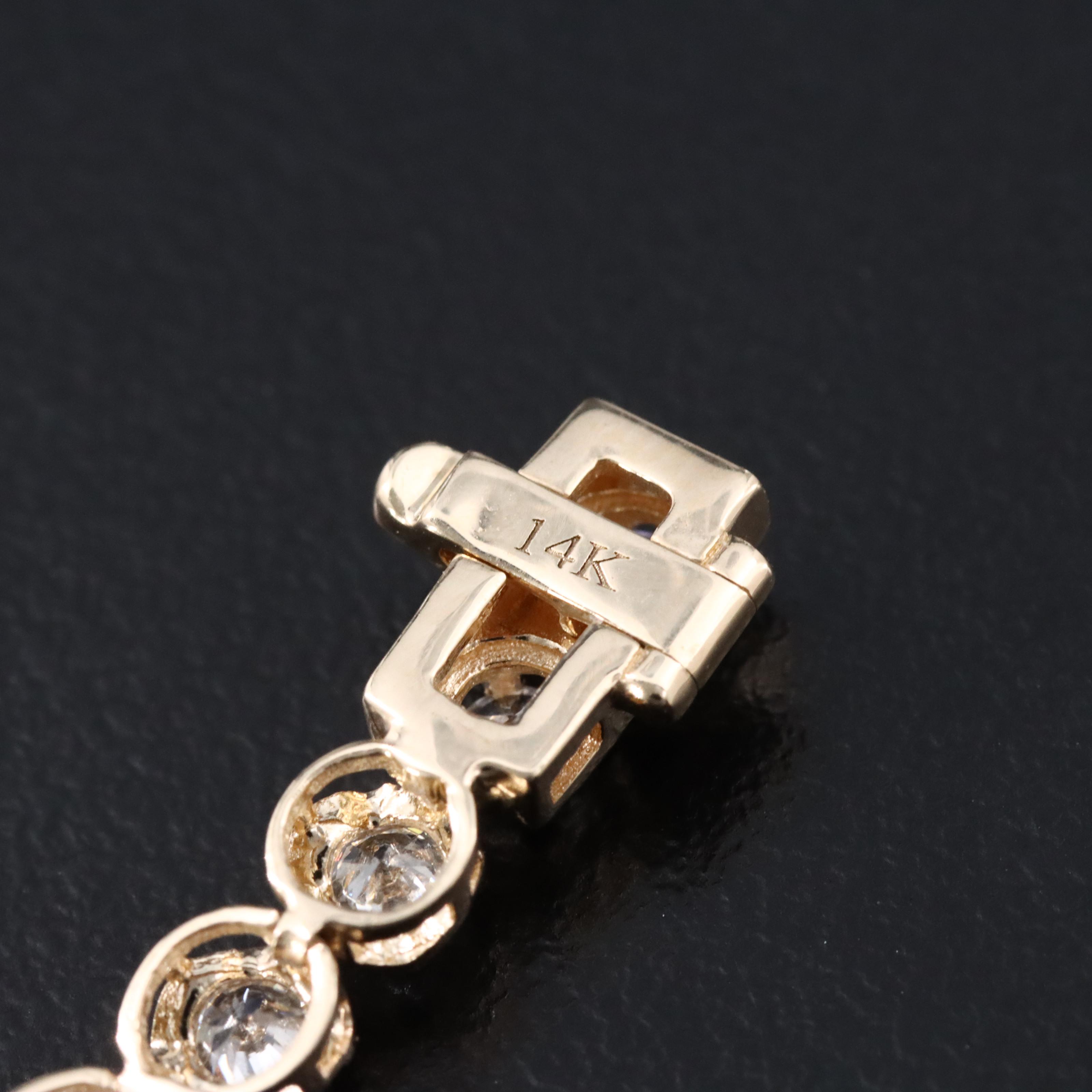 14K 3.20 CTW Lab Grown Diamond Line Bracelet