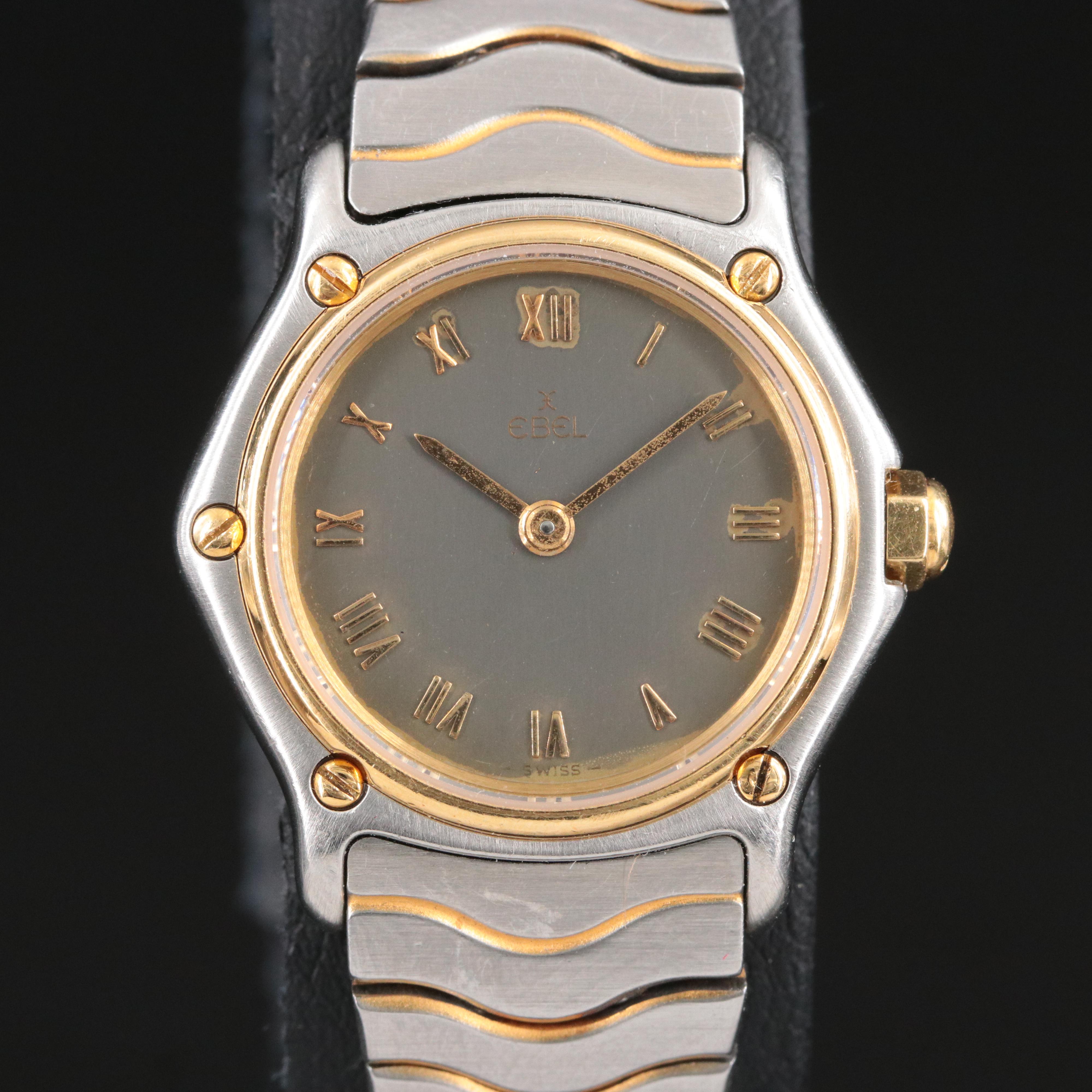 Ebel 18K & Steel Classic Wave Quartz Watch