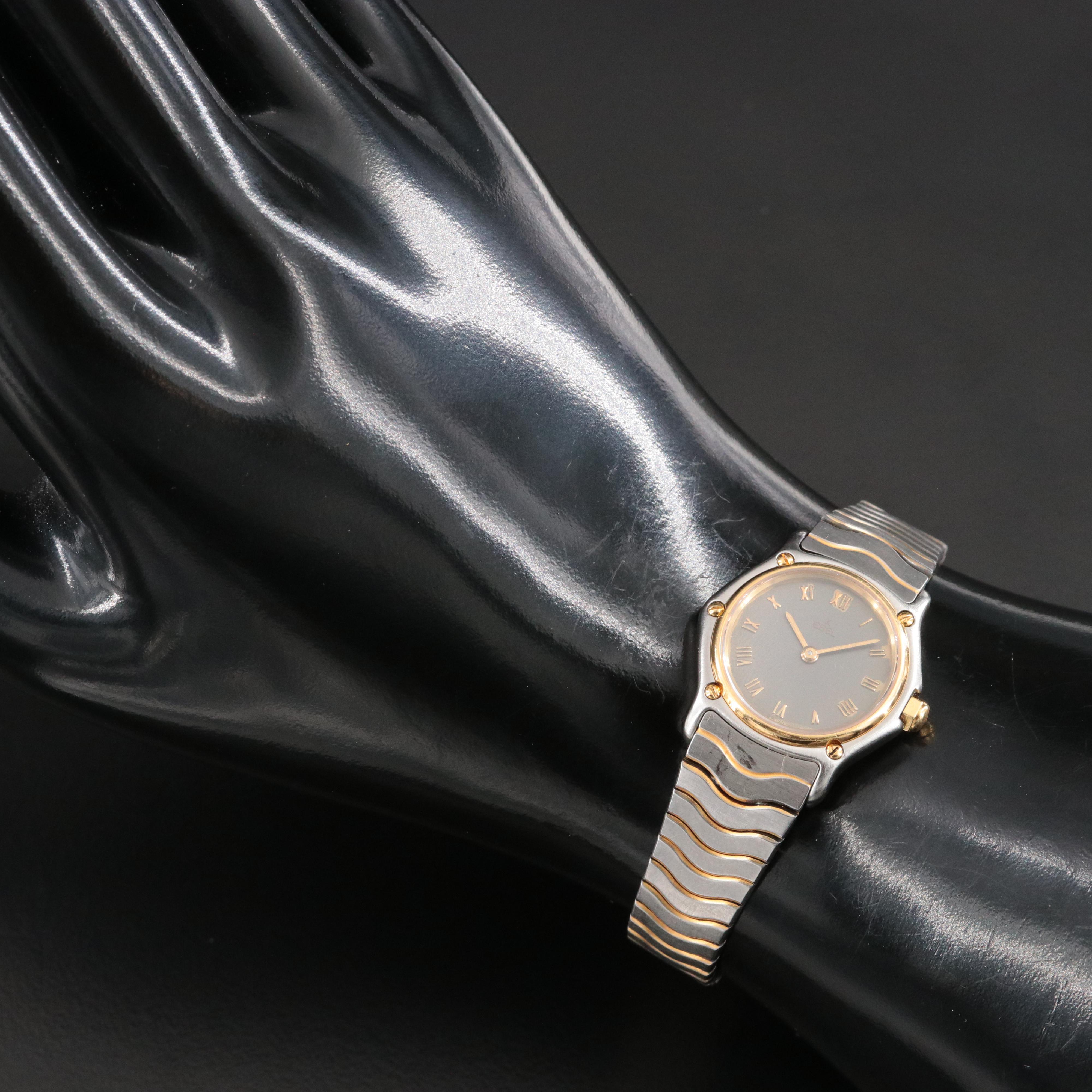 Ebel 18K & Steel Classic Wave Quartz Watch