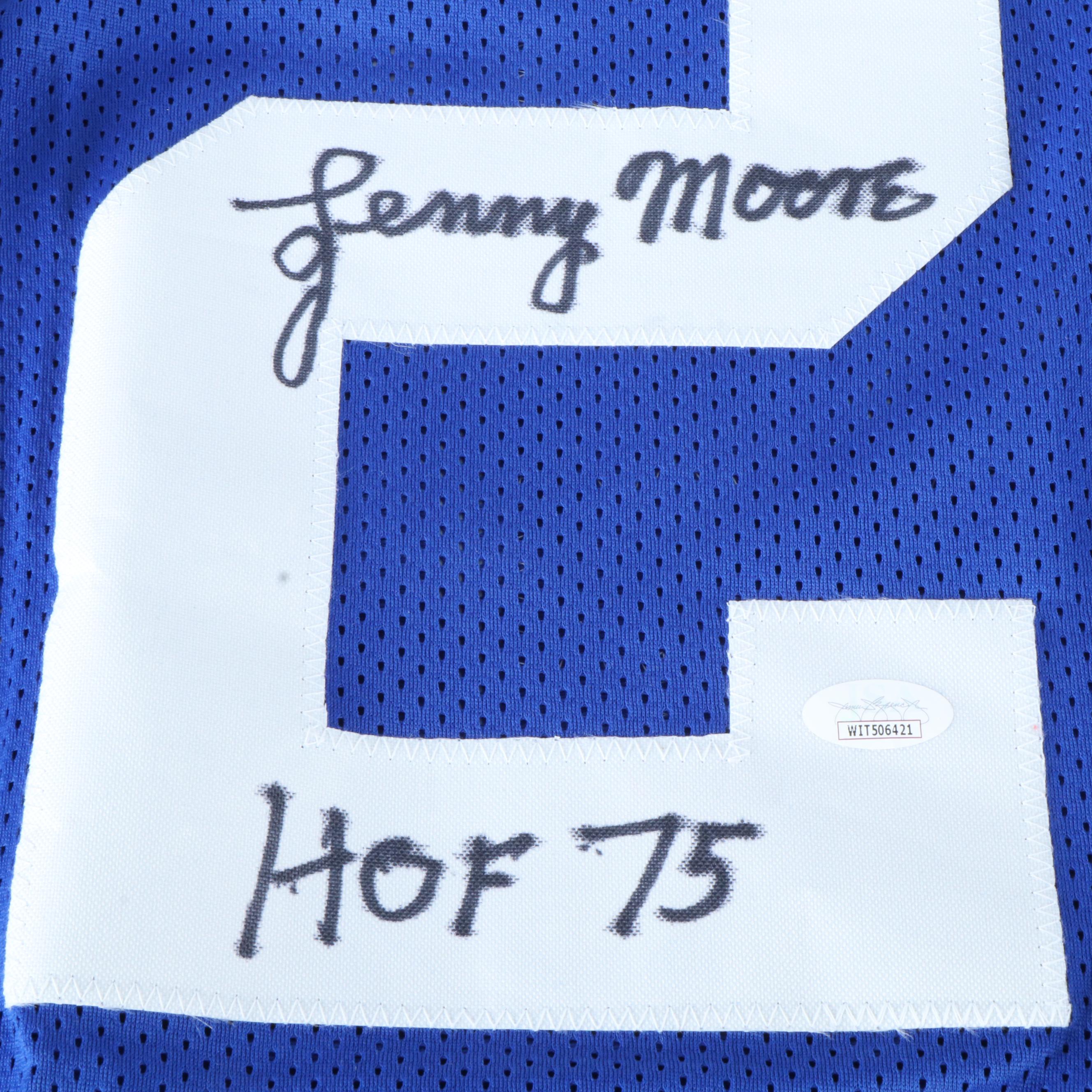 Kayvon Thibodeaux, Craig Morton, and Lenny Moore Signed Football Jerseys, JSA