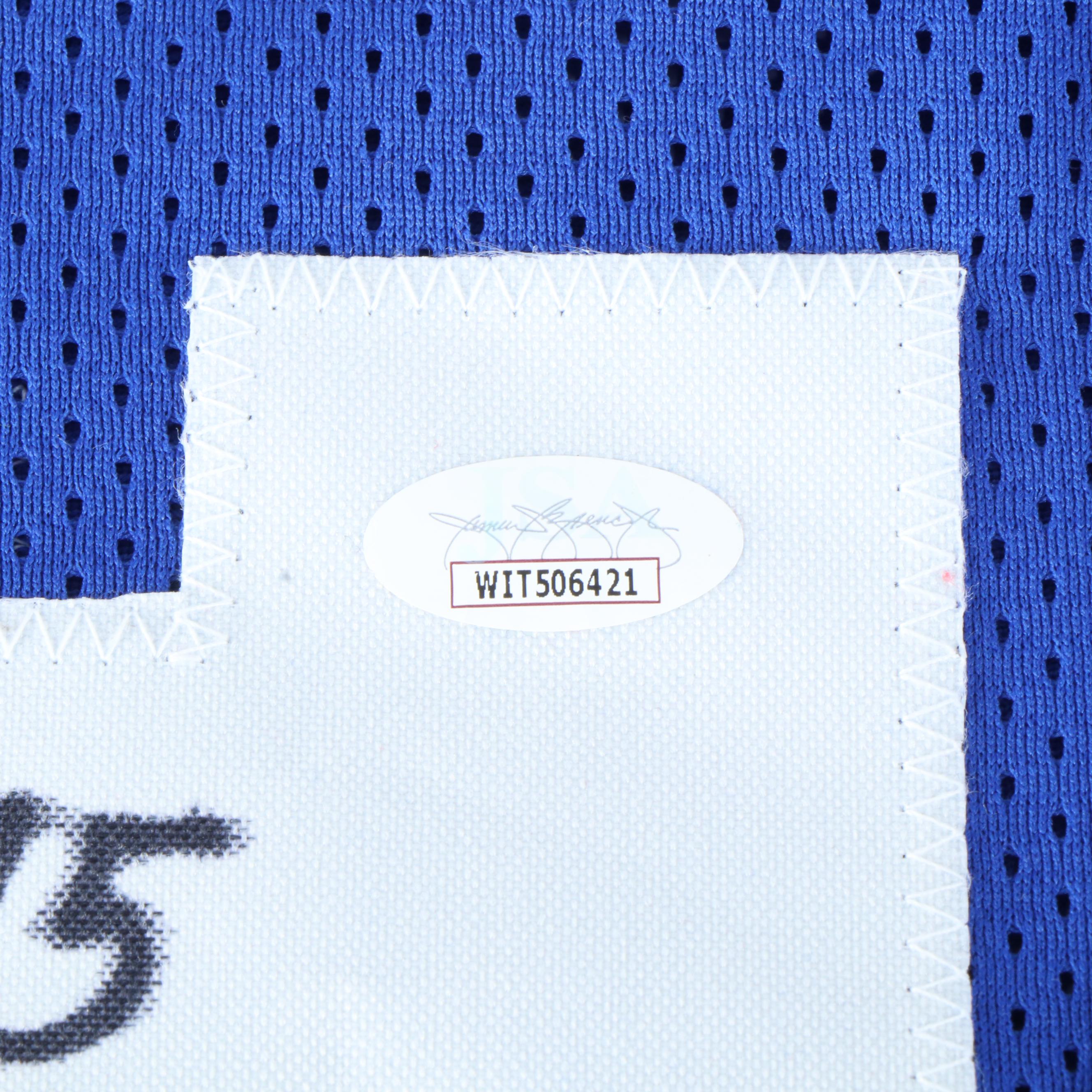 Kayvon Thibodeaux, Craig Morton, and Lenny Moore Signed Football Jerseys, JSA