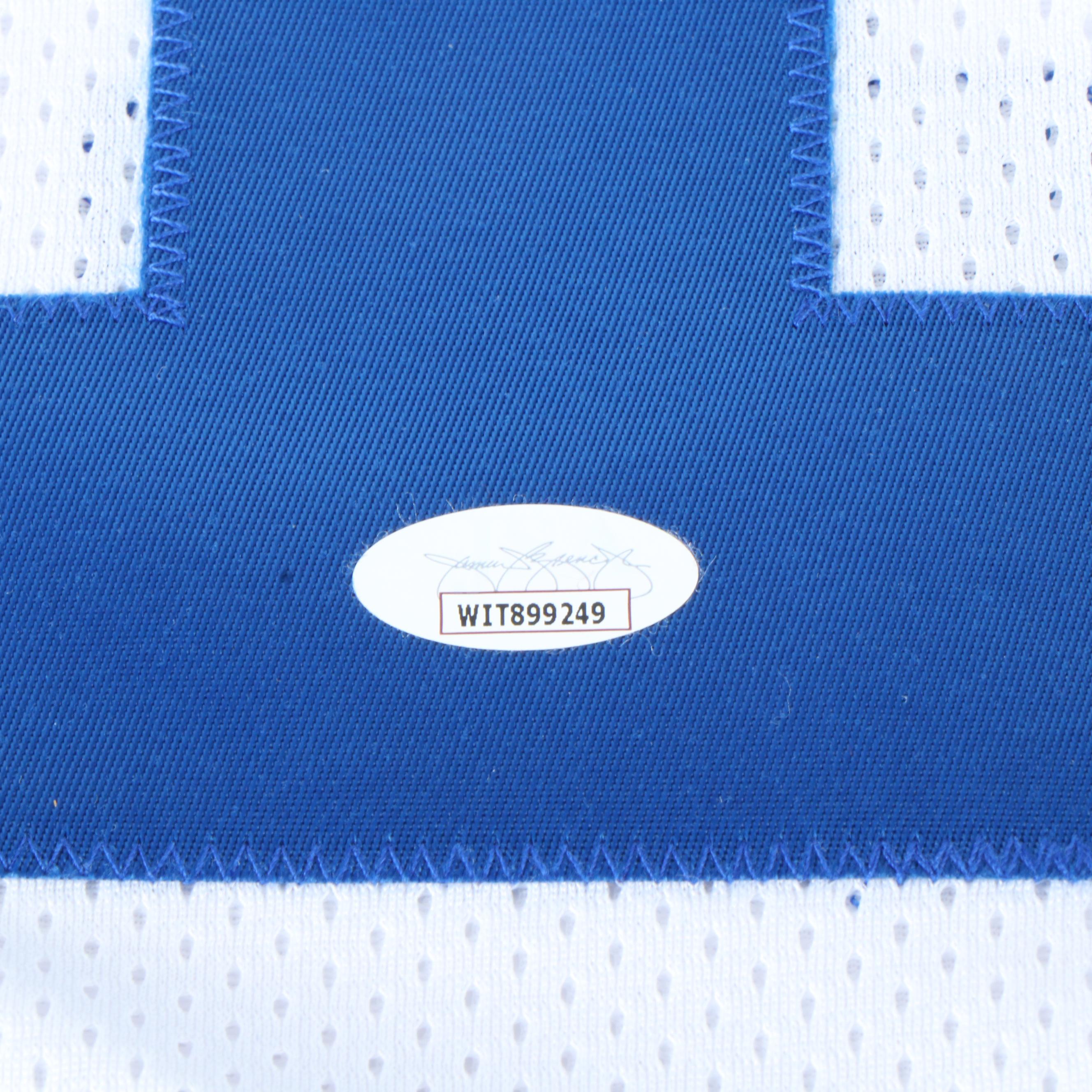 Kayvon Thibodeaux, Craig Morton, and Lenny Moore Signed Football Jerseys, JSA