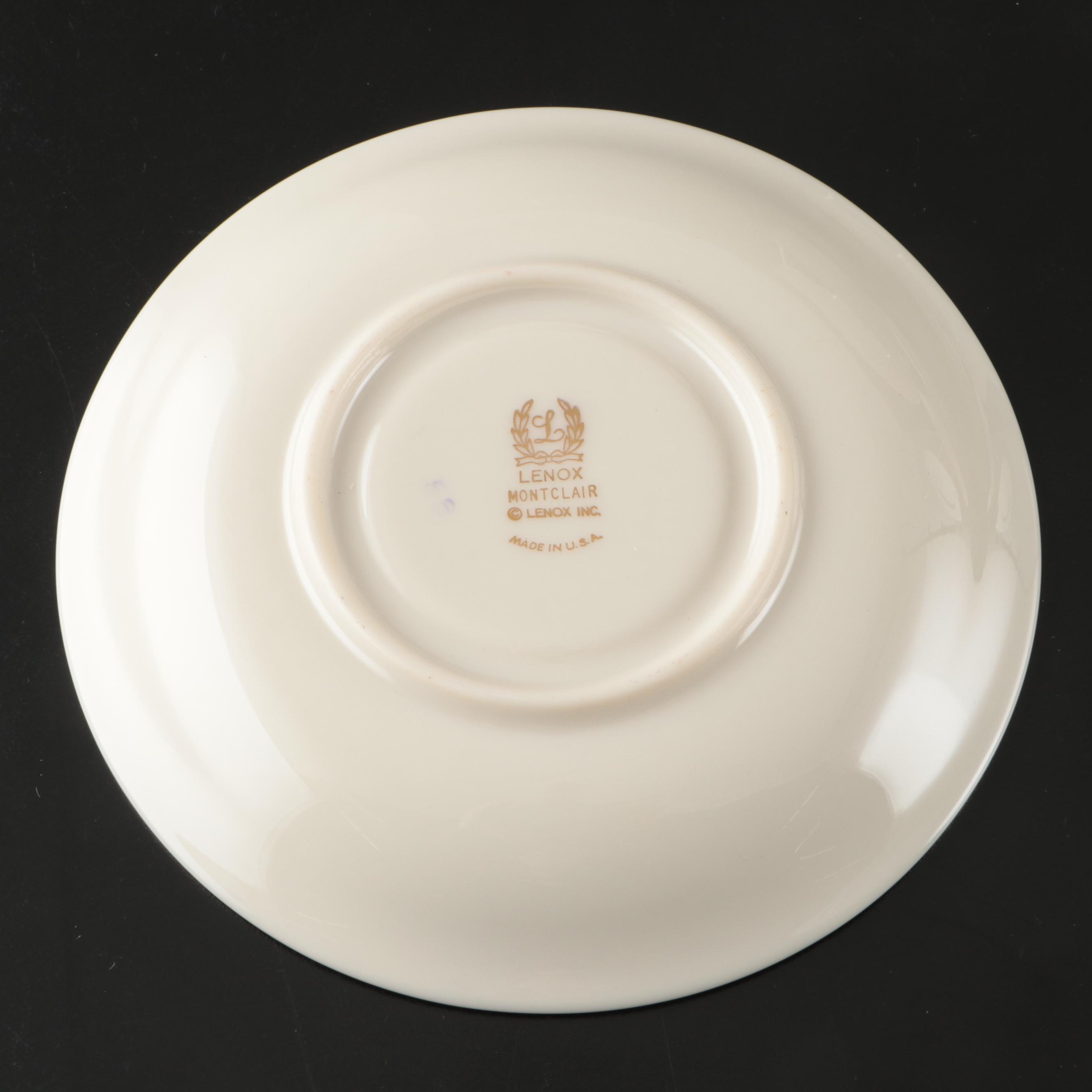 Lenox "Montclair" Platinum Trim Porcelain Dinnerware, 1949-2004