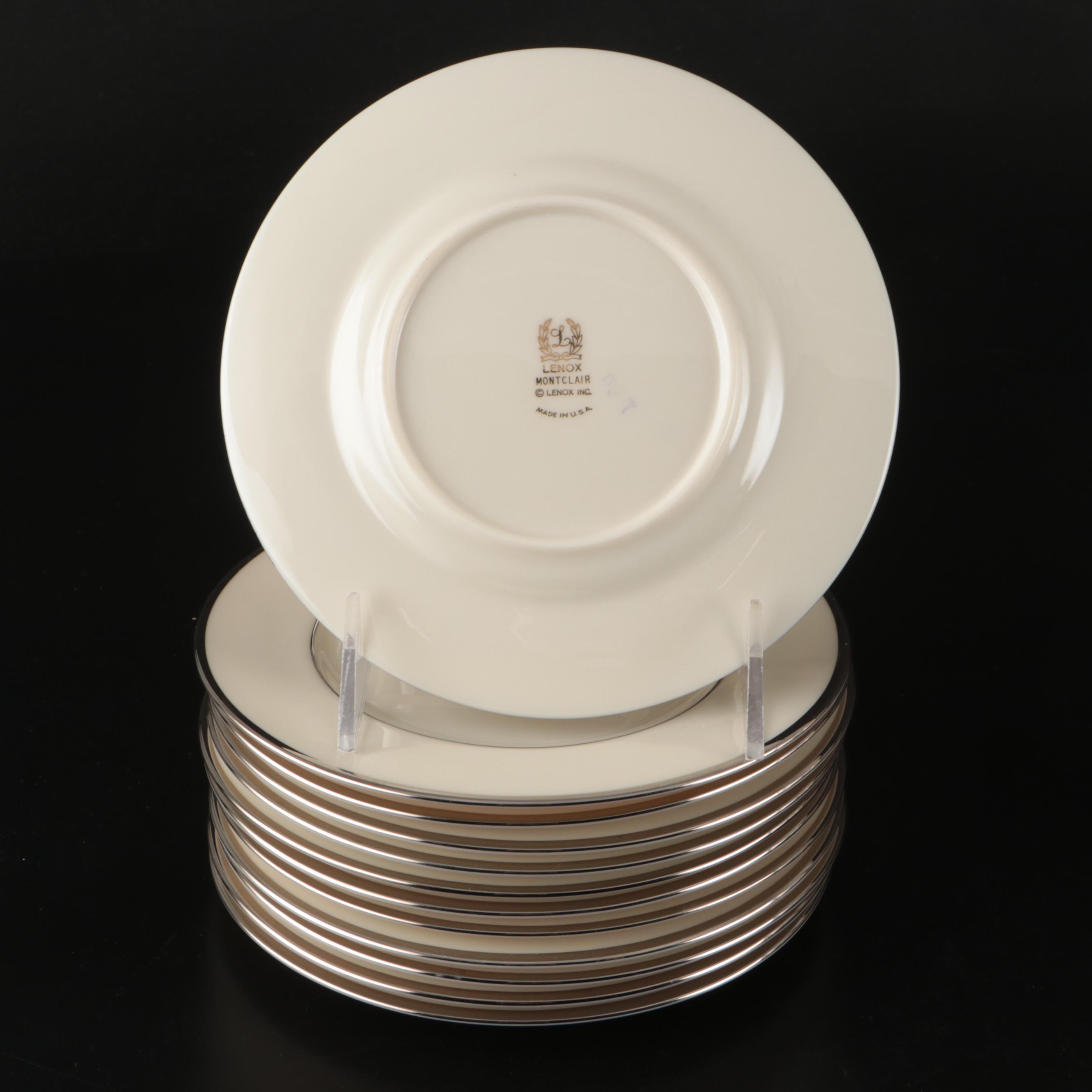 Lenox "Montclair" Platinum Trim Porcelain Dinnerware, 1949-2004