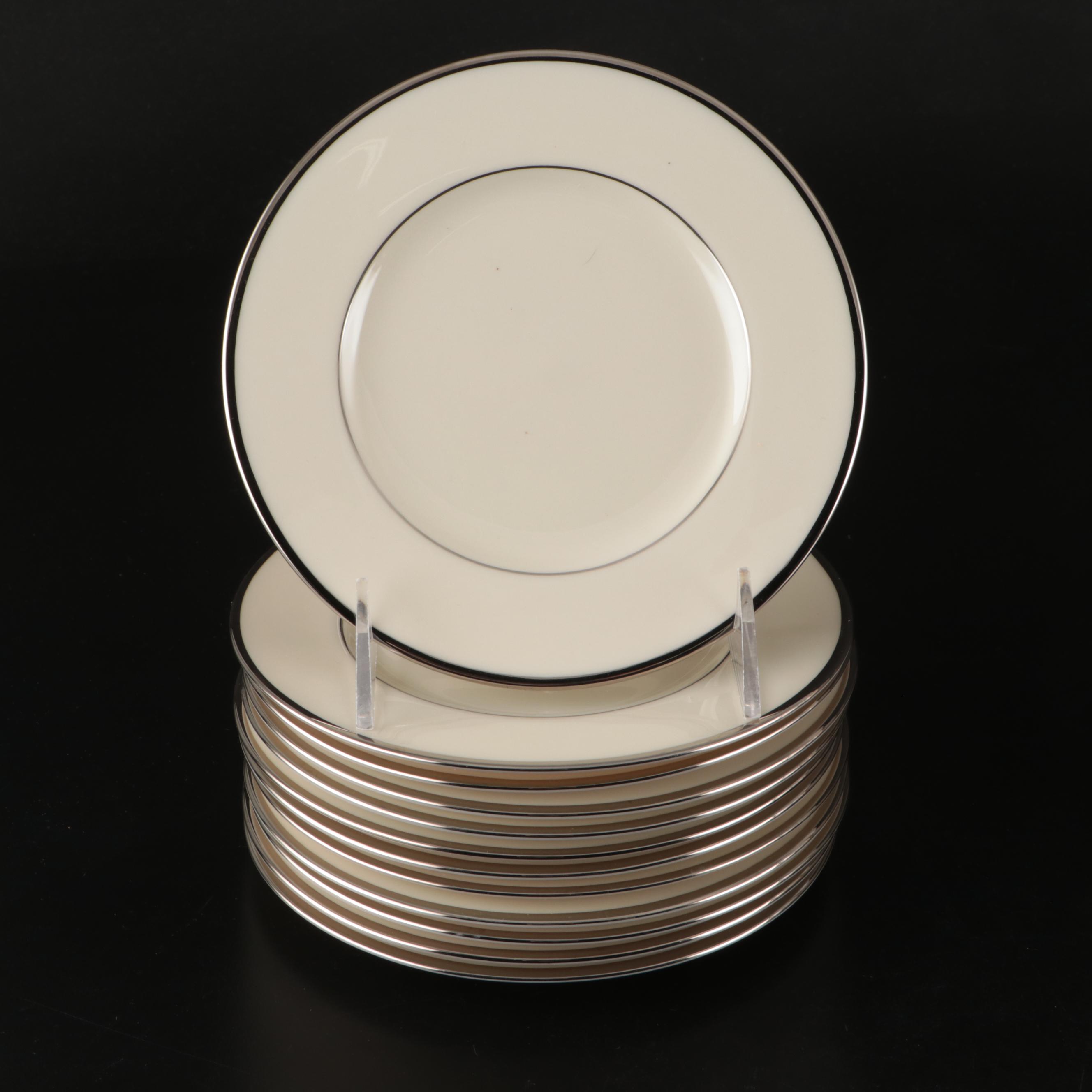 Lenox "Montclair" Platinum Trim Porcelain Dinnerware, 1949-2004