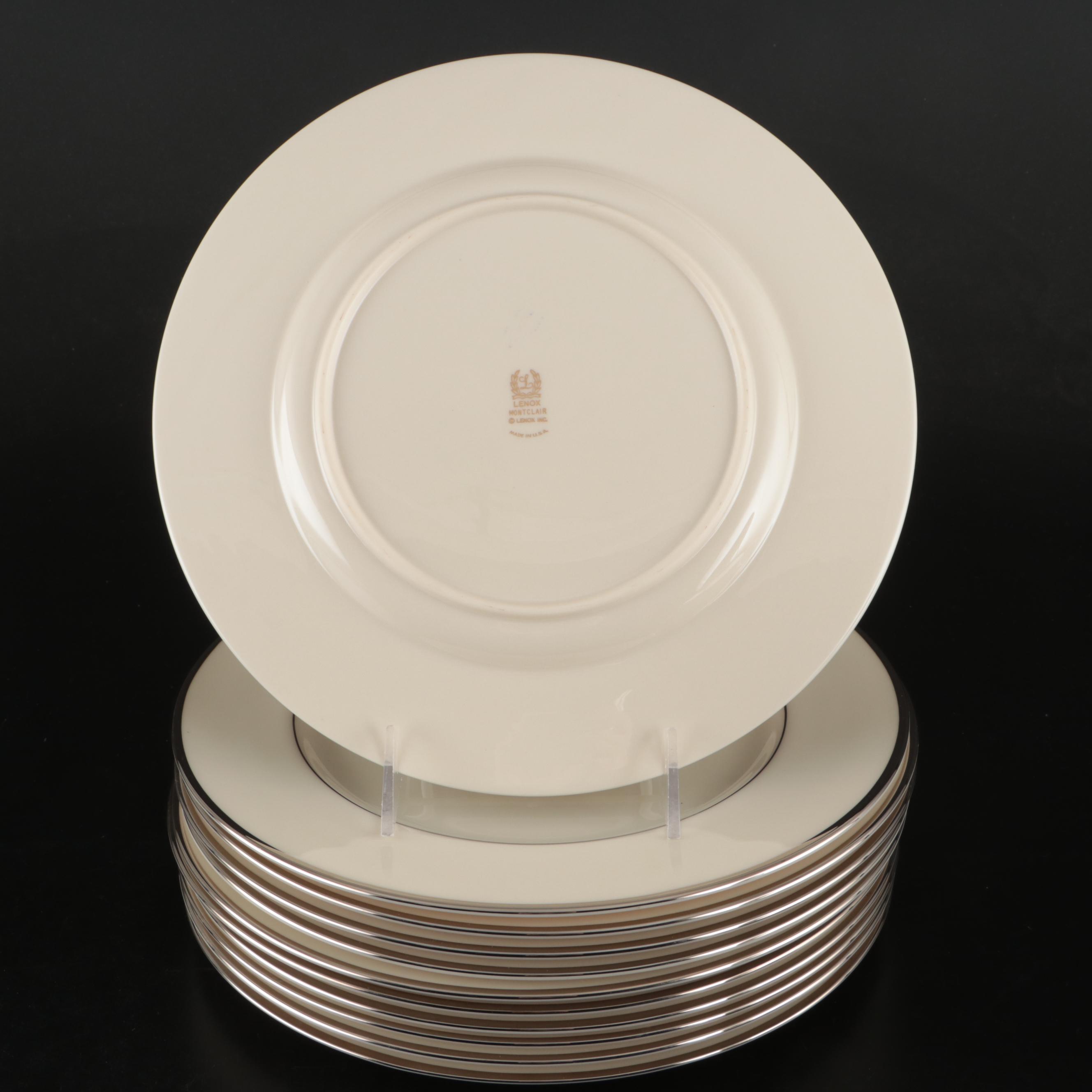 Lenox "Montclair" Platinum Trim Porcelain Dinnerware, 1949-2004