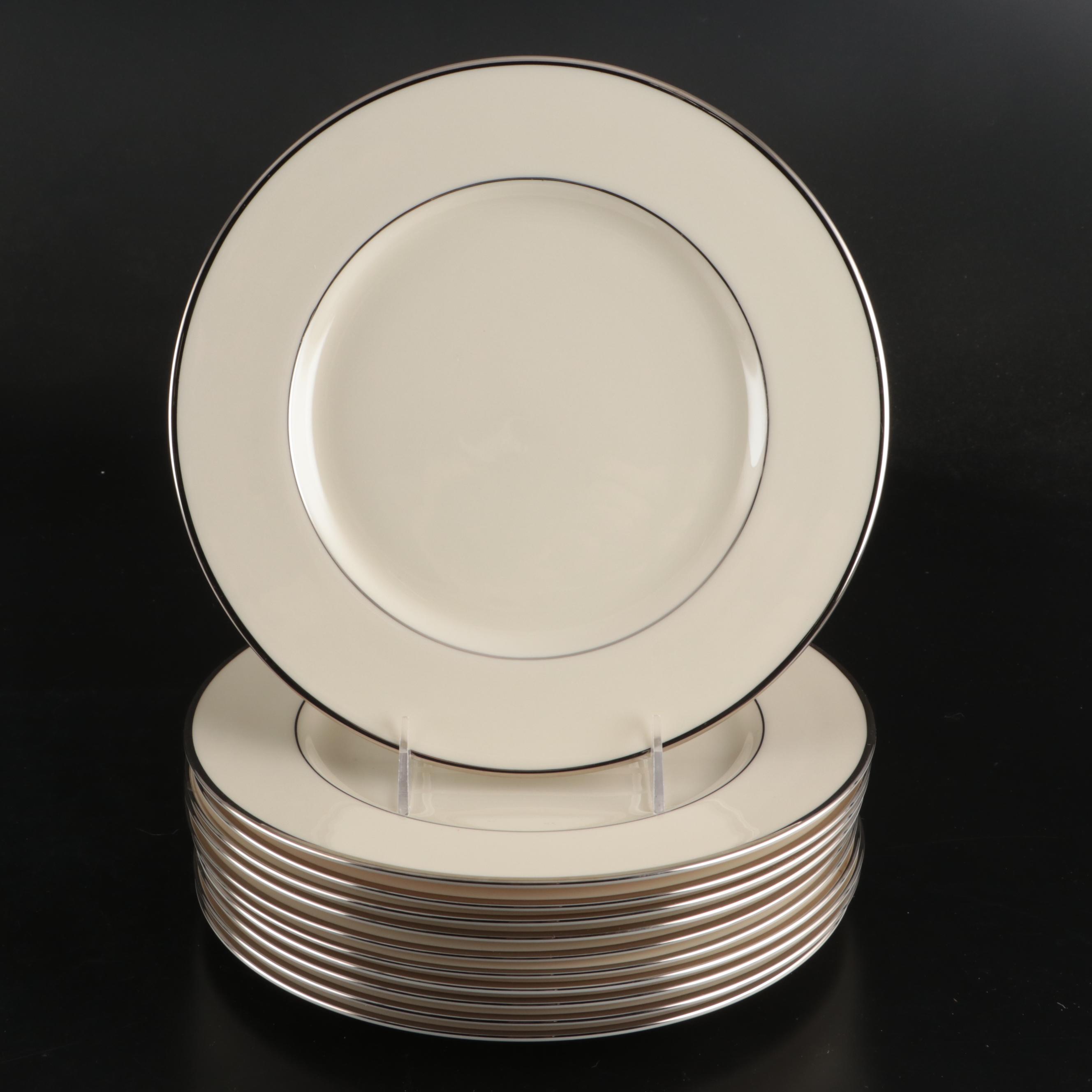 Lenox "Montclair" Platinum Trim Porcelain Dinnerware, 1949-2004