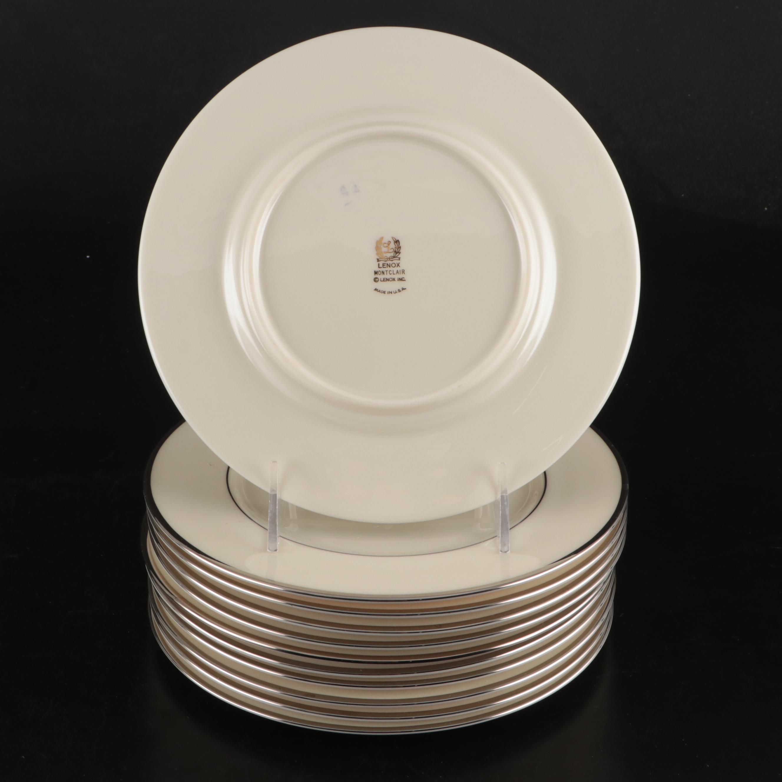 Lenox "Montclair" Platinum Trim Porcelain Dinnerware, 1949-2004