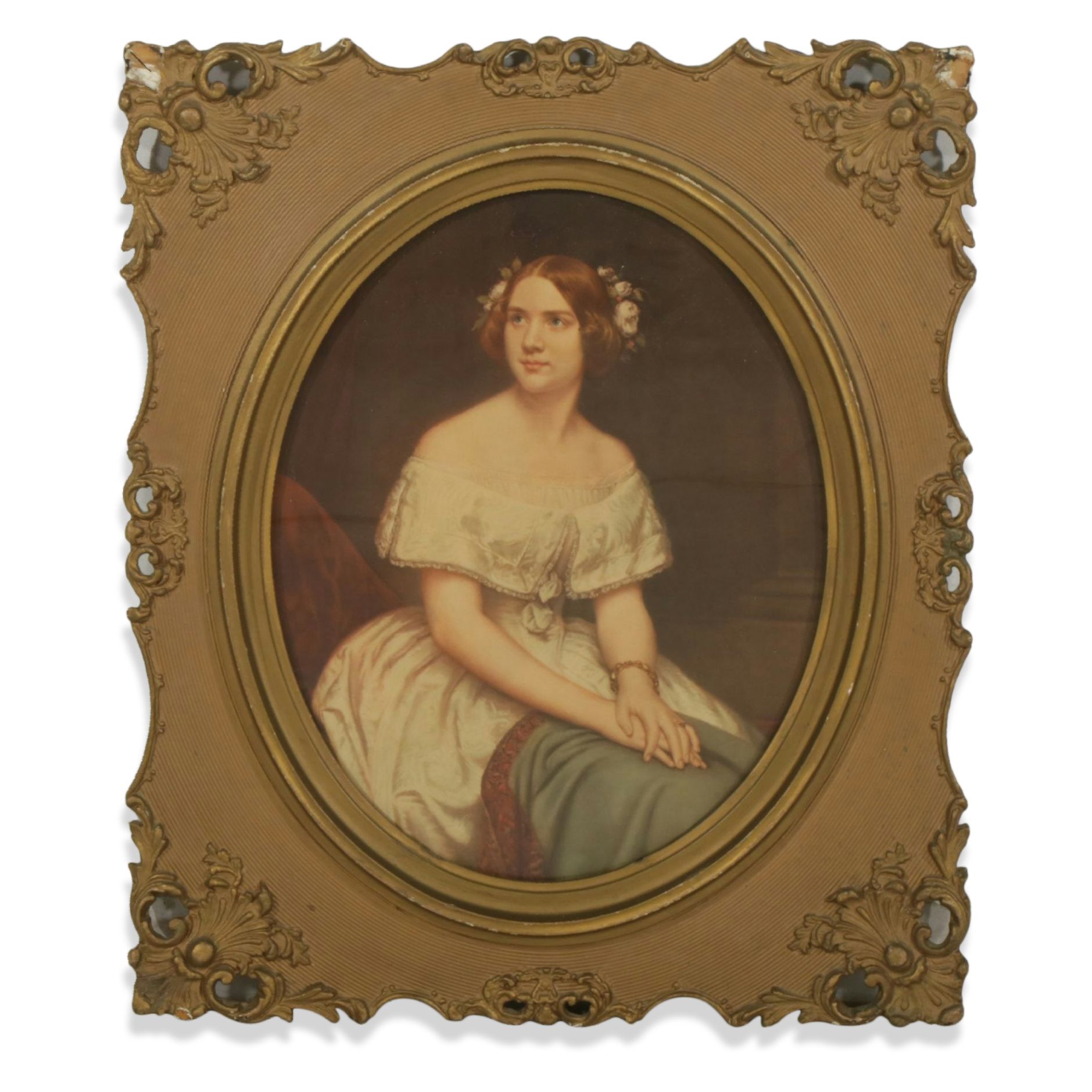 Offset Lithograph After Eduard Magnus Portrait of Jenny Lind, Mid-20th Century