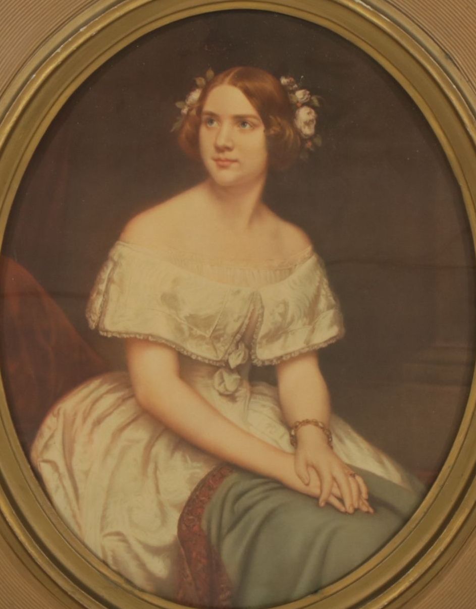 Offset Lithograph After Eduard Magnus Portrait of Jenny Lind, Mid-20th Century