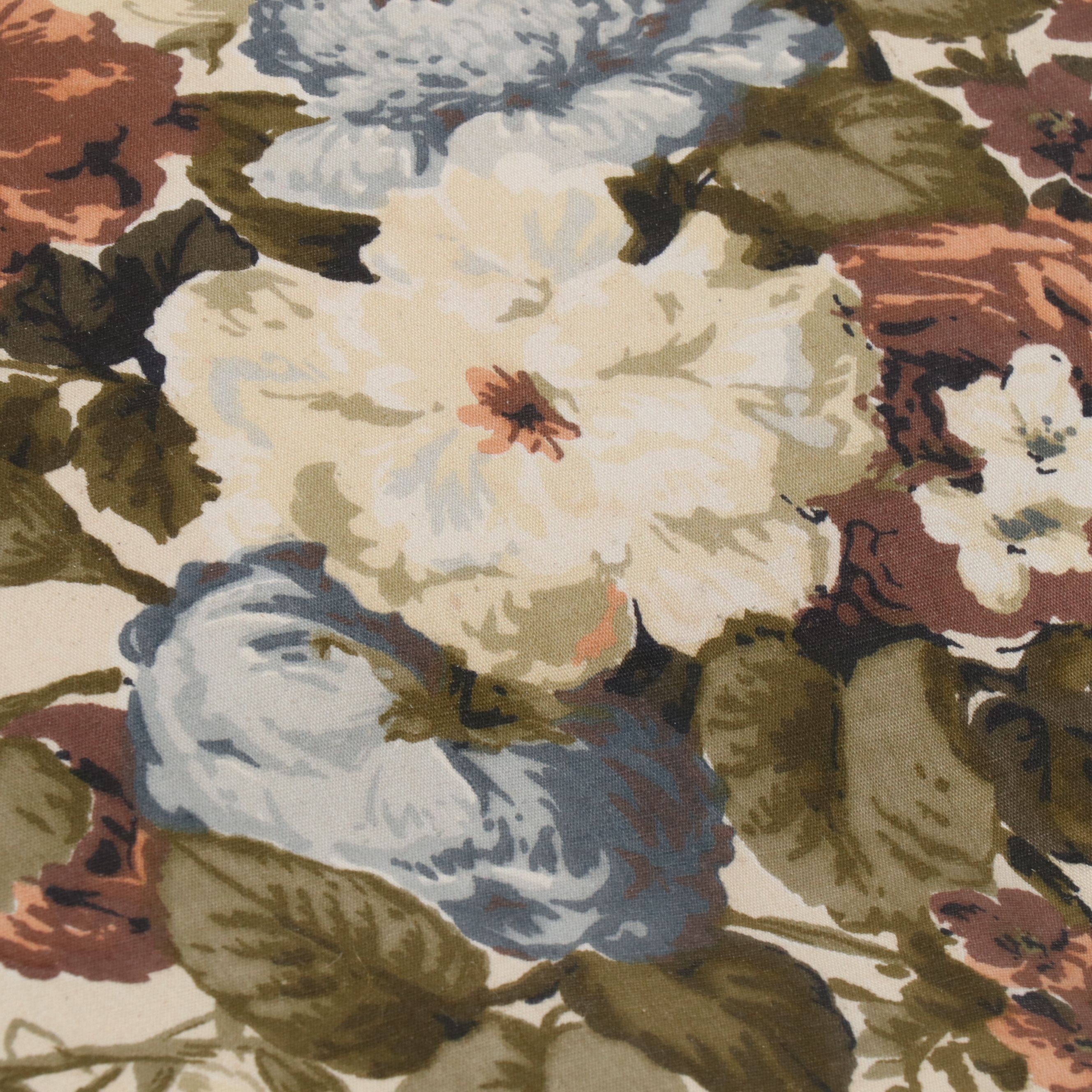 Pair of Henredon French Provincial Style Painted Wood and Upholstered Armchairs