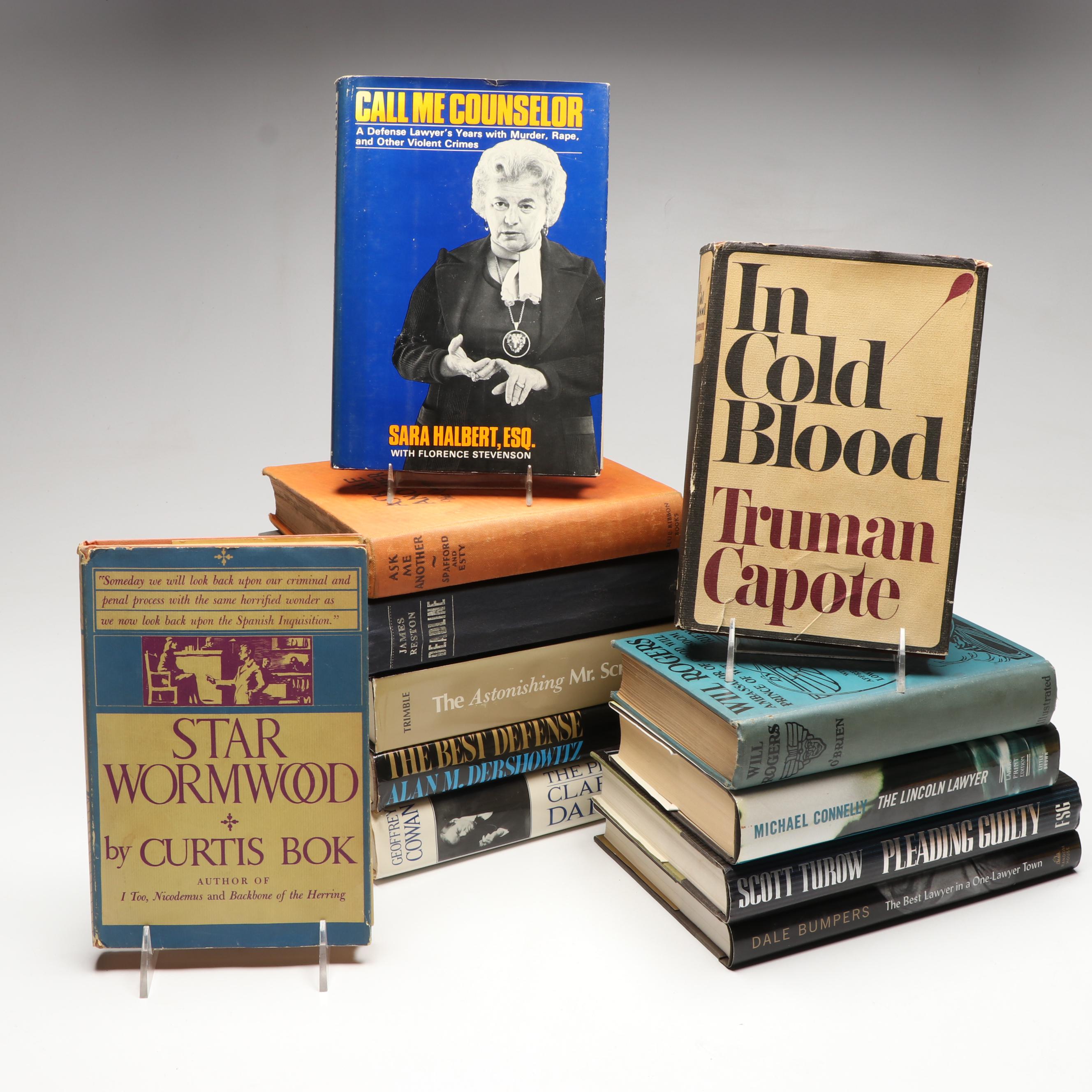 "In Cold Blood," "Call Me Counselor," and More Law Fiction and Nonfiction