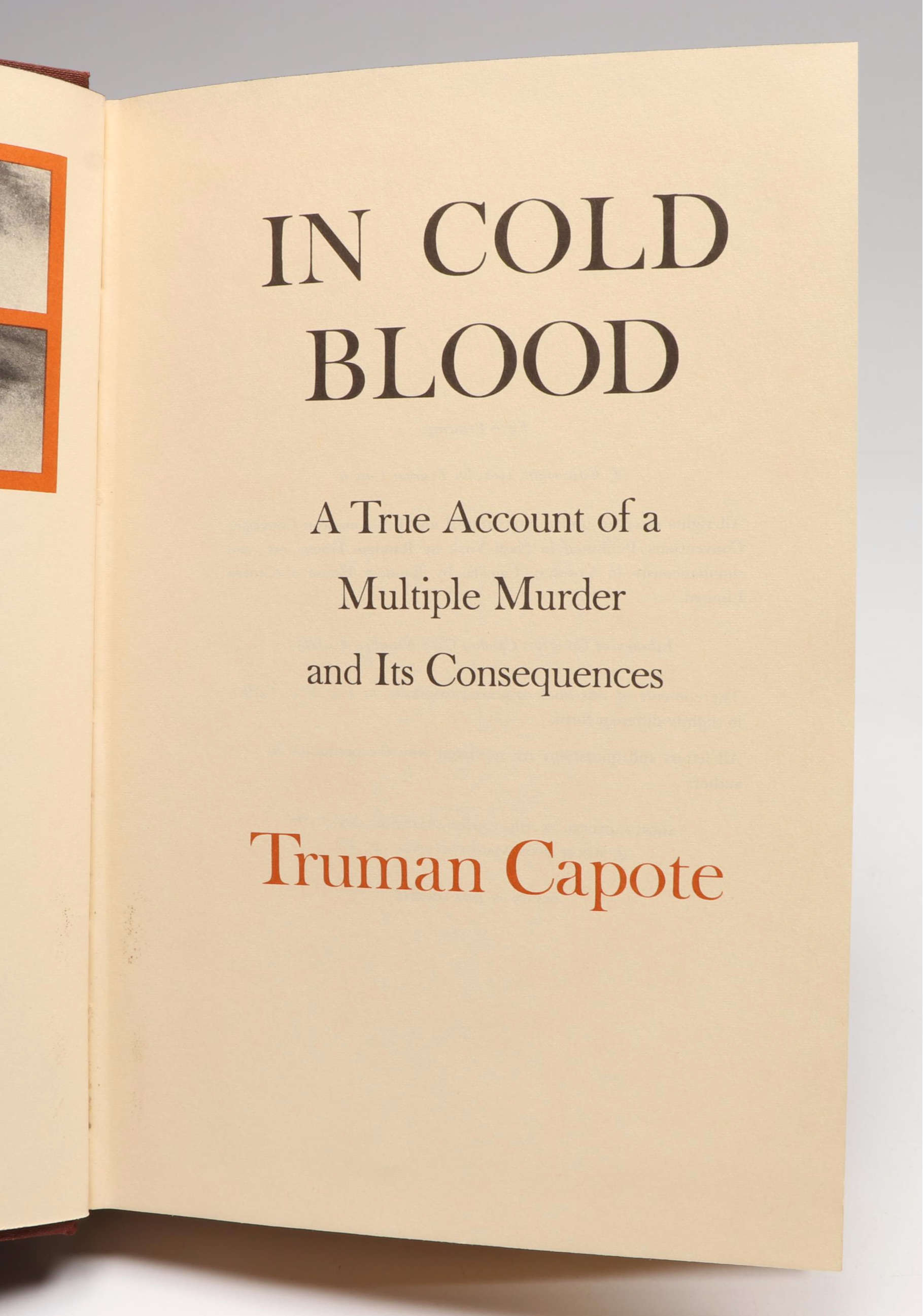 "In Cold Blood," "Call Me Counselor," and More Law Fiction and Nonfiction