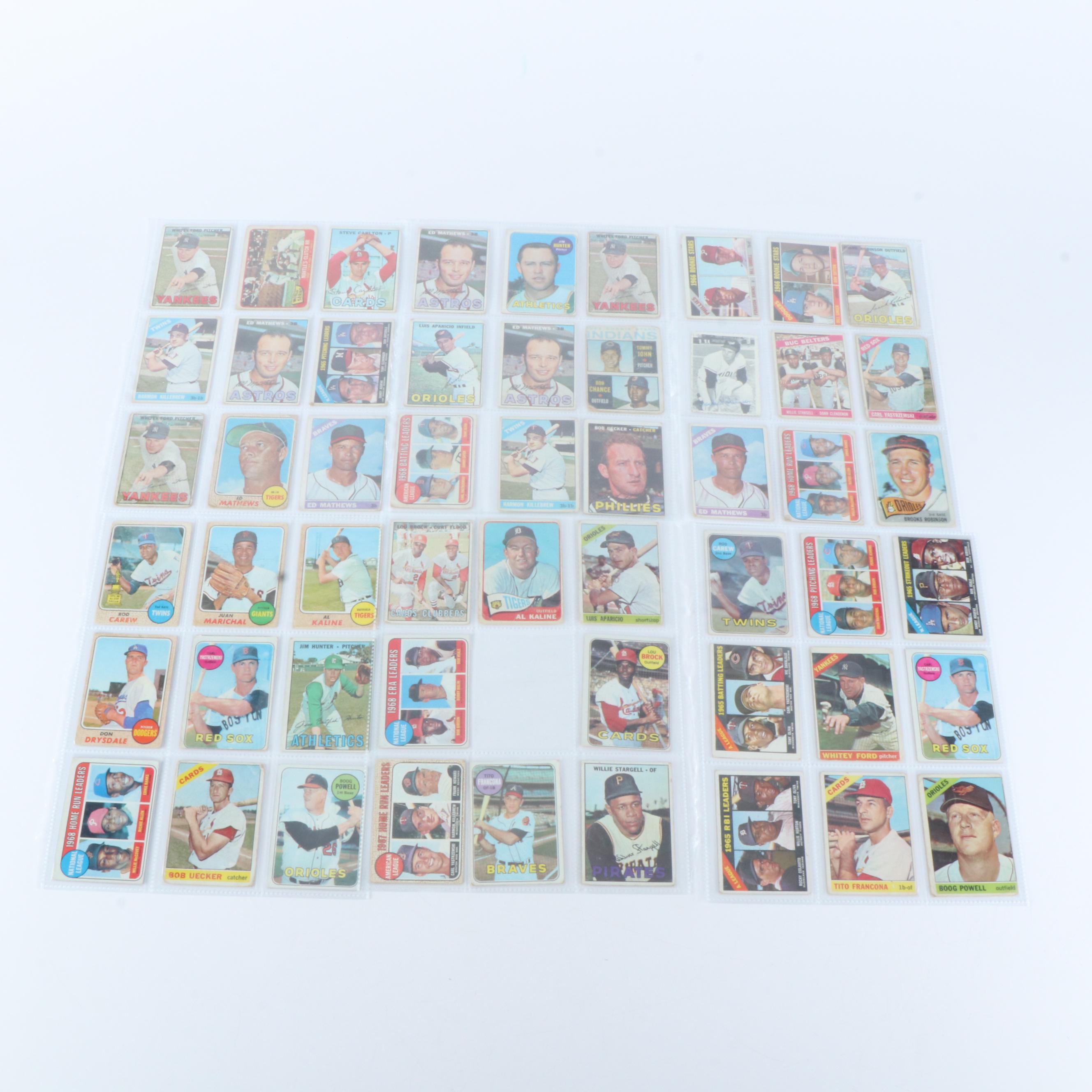 Topps Baseball Cards Featuring Fergie Jenkins and Don Sutton Rookies, 1960s