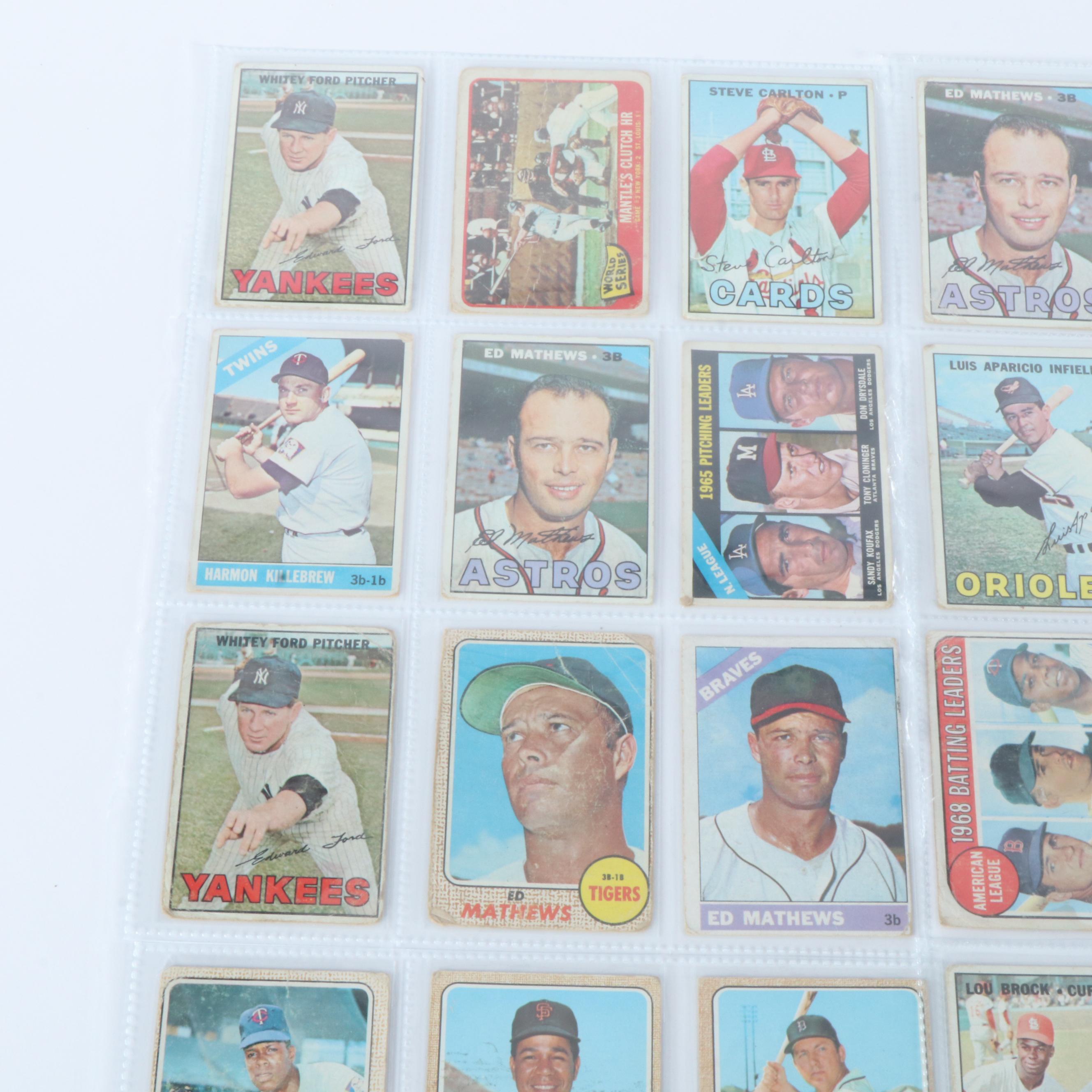 Topps Baseball Cards Featuring Fergie Jenkins and Don Sutton Rookies, 1960s