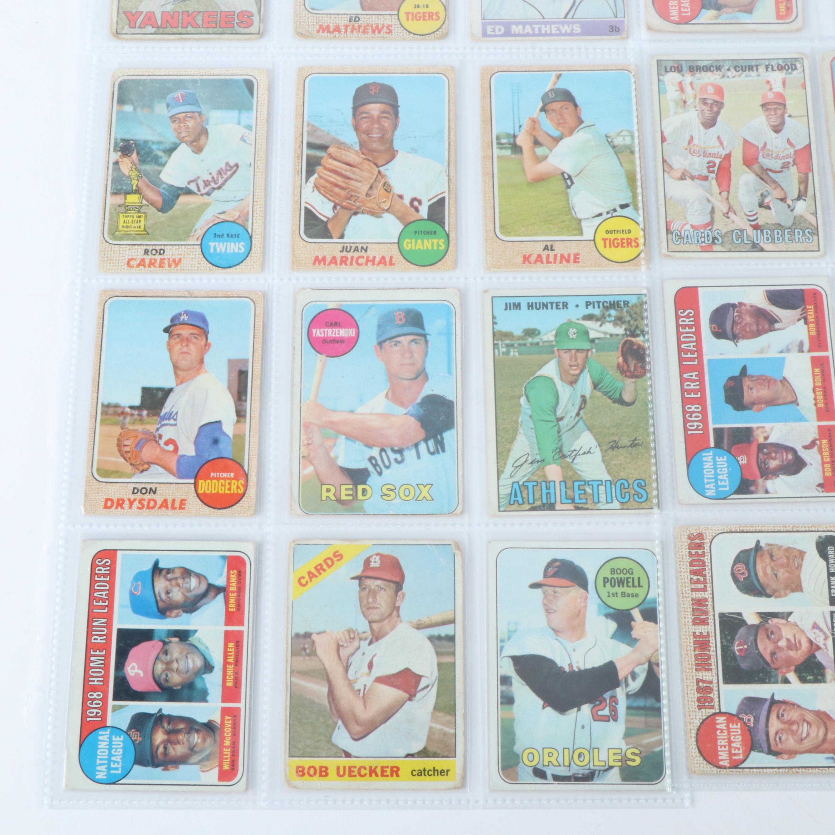 Topps Baseball Cards Featuring Fergie Jenkins and Don Sutton Rookies, 1960s