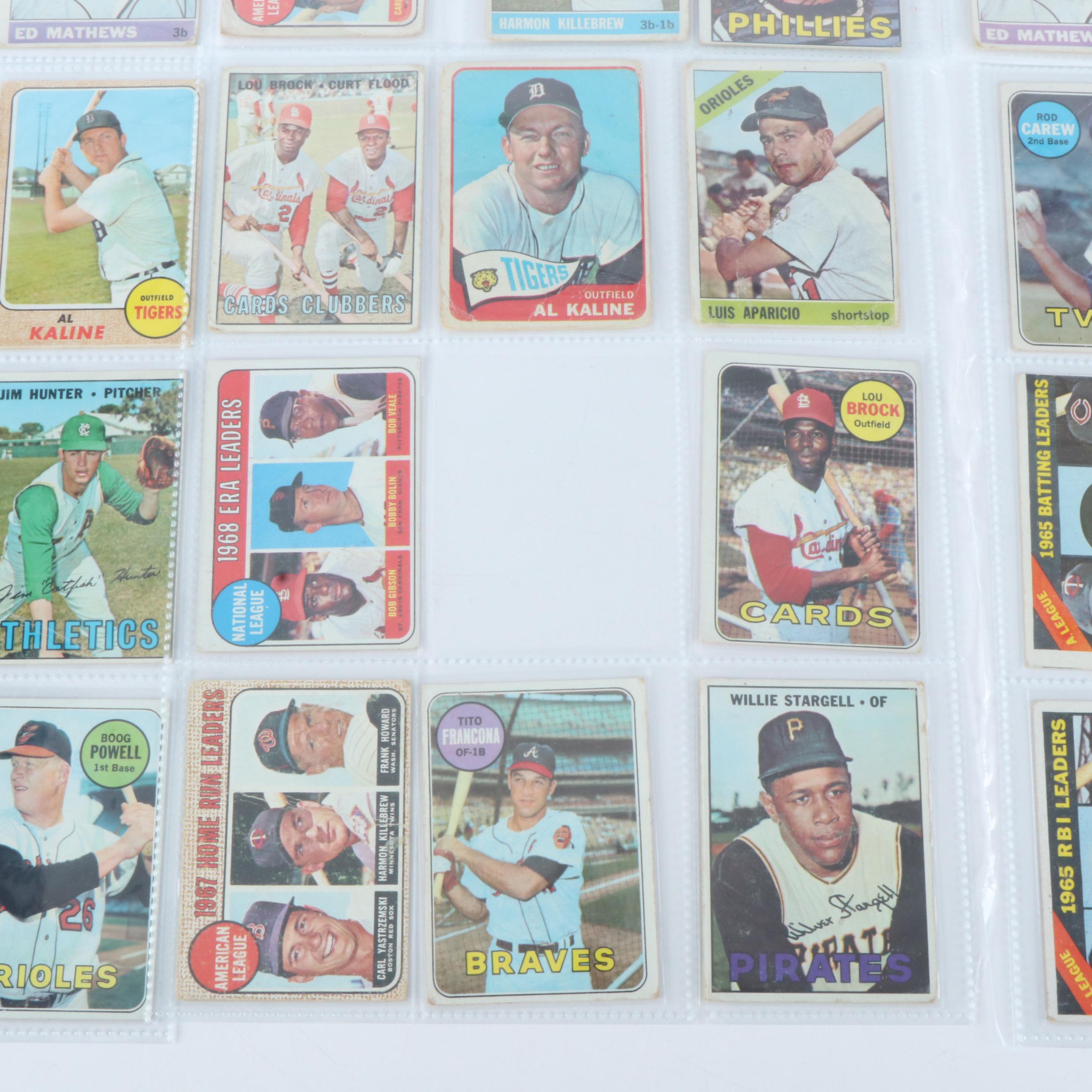 Topps Baseball Cards Featuring Fergie Jenkins and Don Sutton Rookies, 1960s