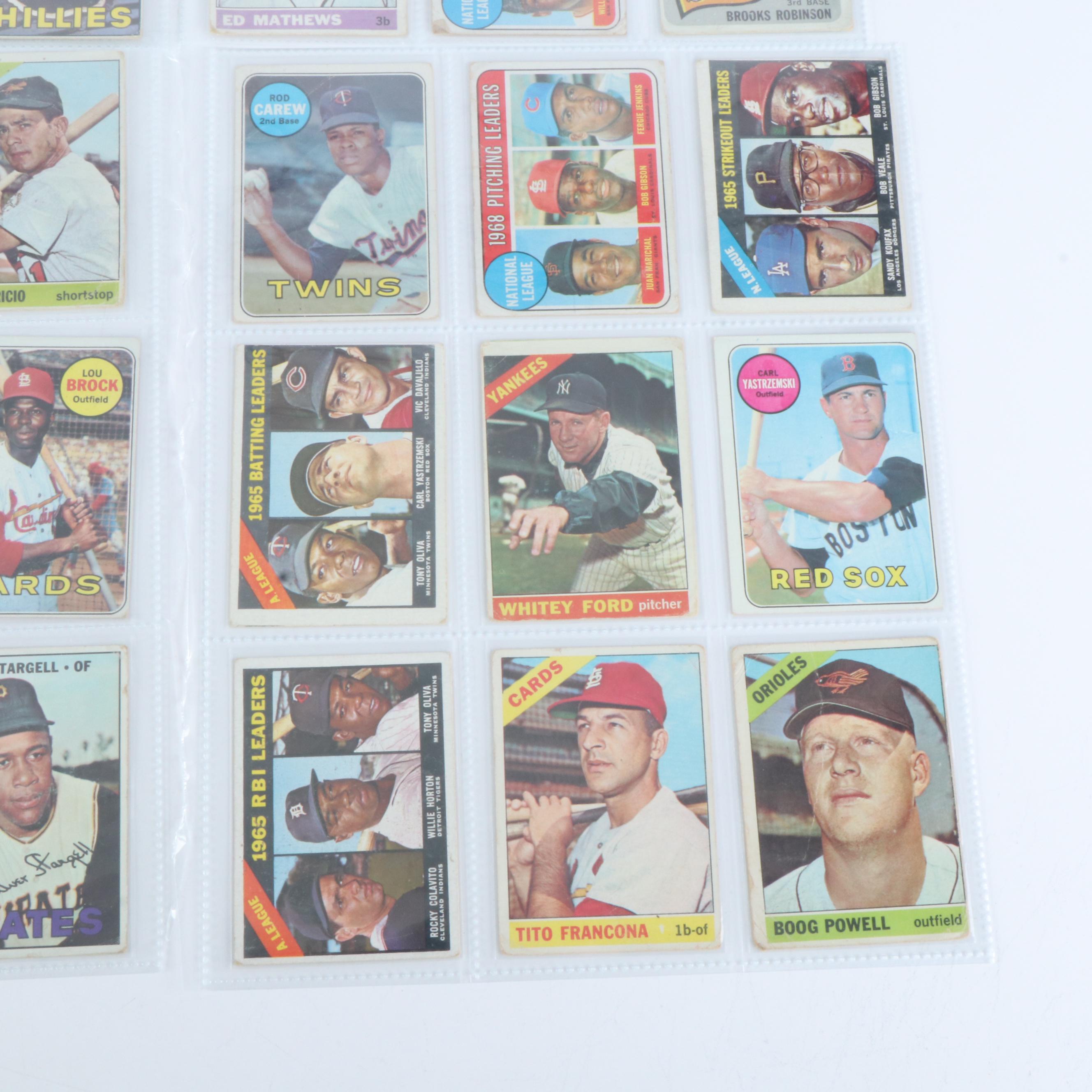 Topps Baseball Cards Featuring Fergie Jenkins and Don Sutton Rookies, 1960s