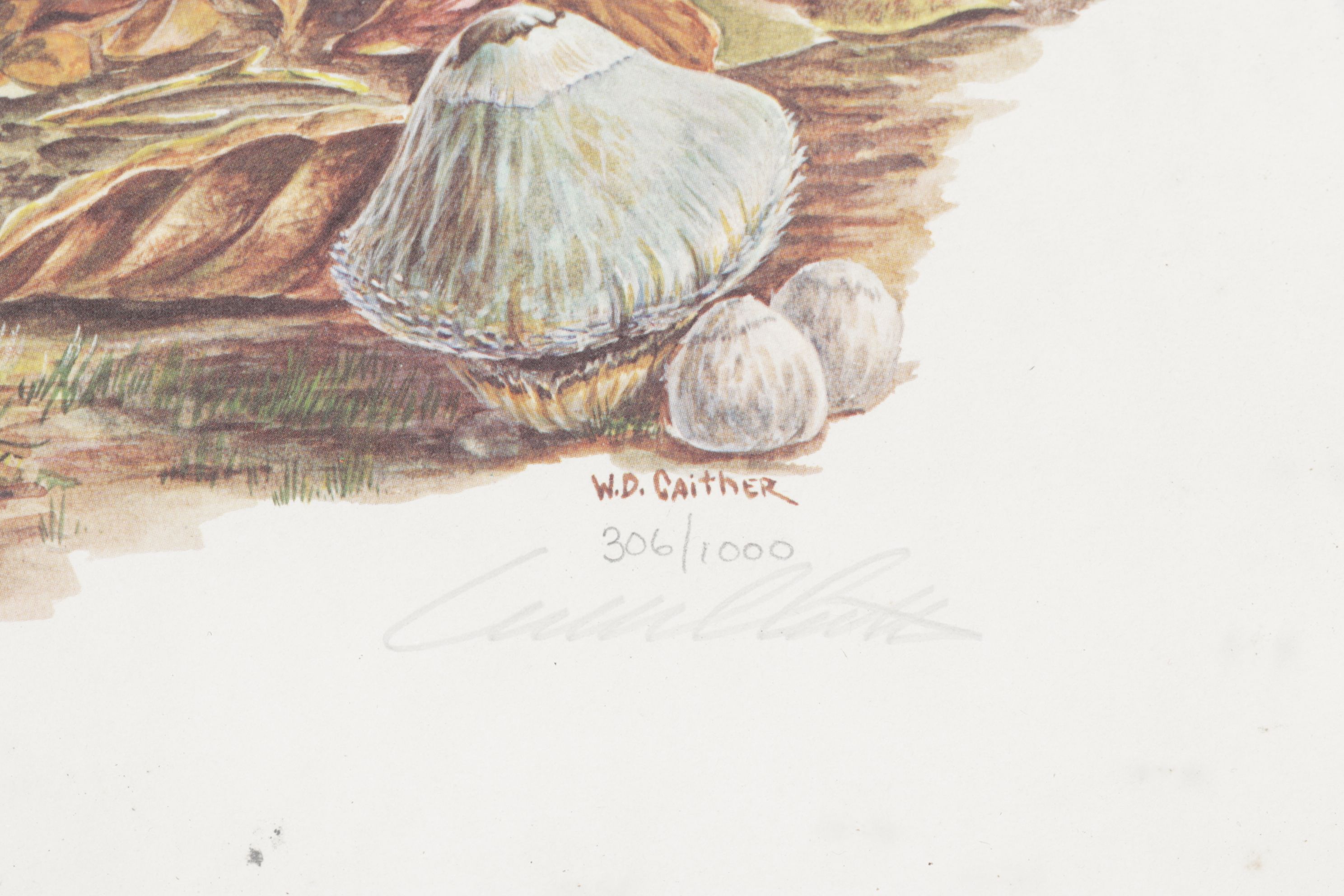 W.D. Gaither Offset Lithograph "Chipmunks"