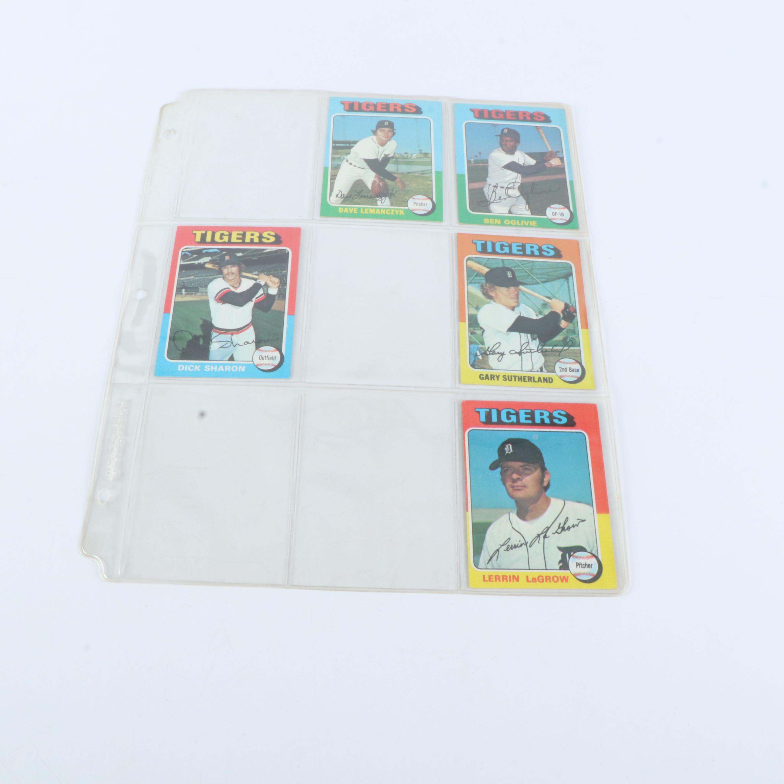 1975 Topps Mini Baseball Cards Featuring Robin Yount and George Brett Rookies