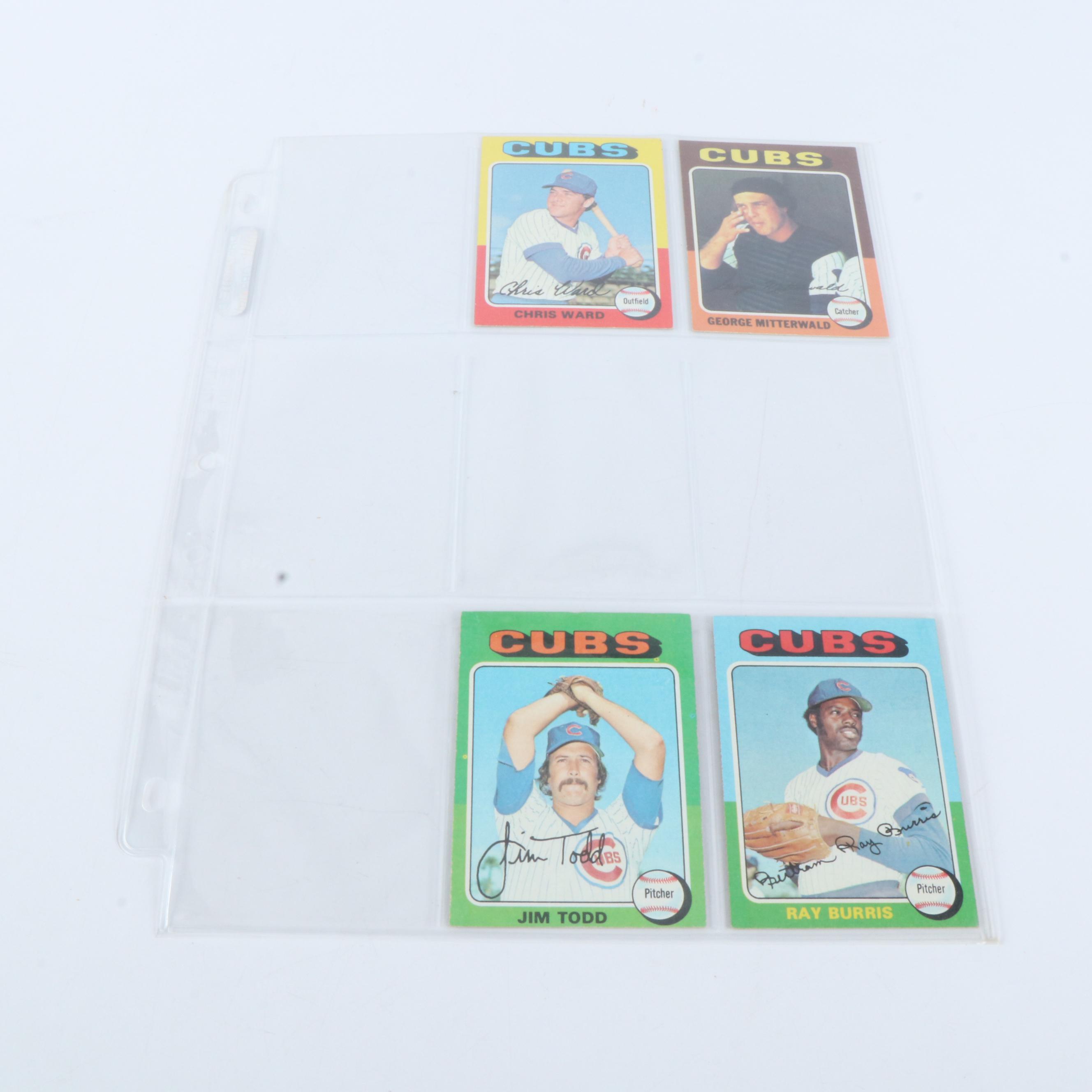 1975 Topps Mini Baseball Cards Featuring Robin Yount and George Brett Rookies
