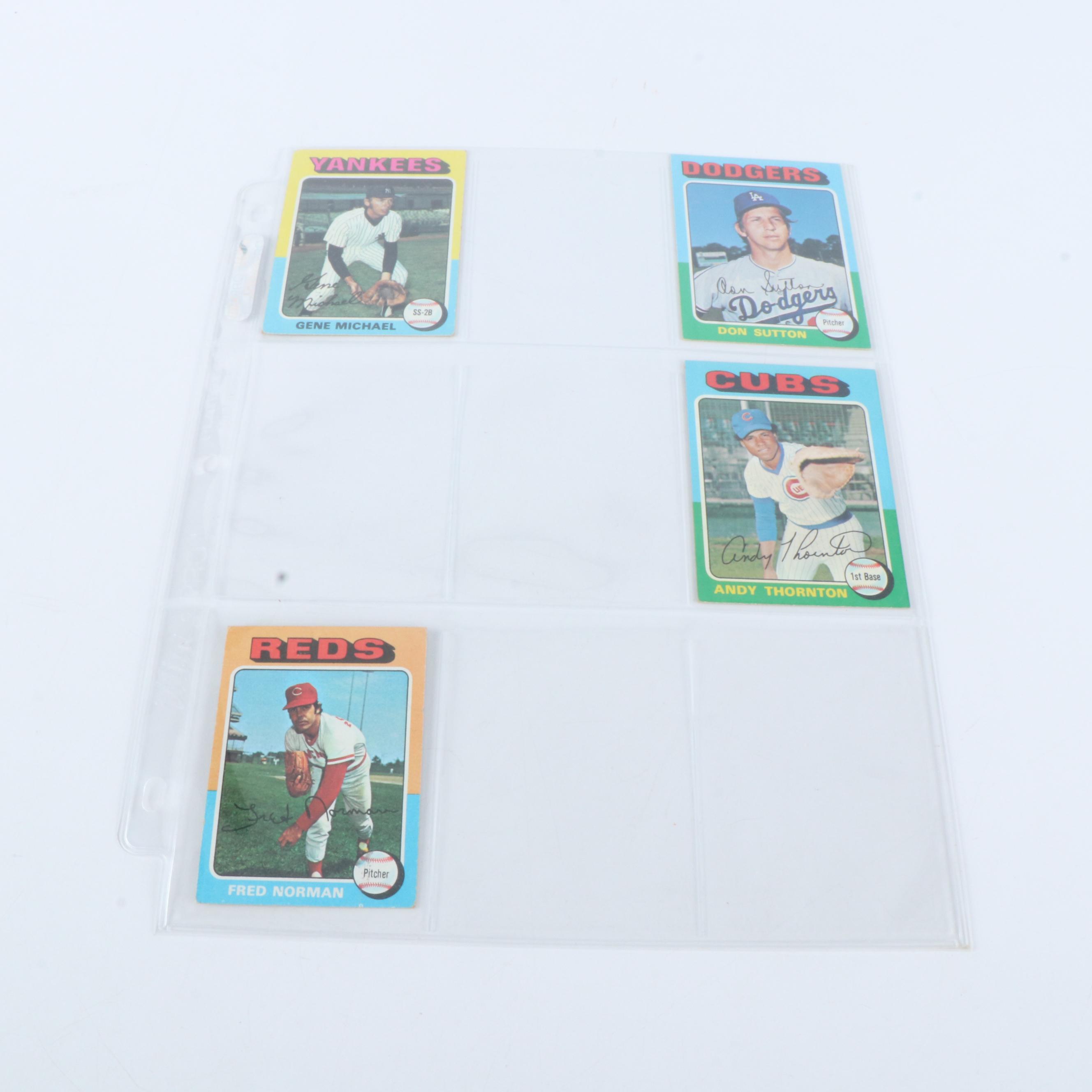 1975 Topps Mini Baseball Cards Featuring Robin Yount and George Brett Rookies