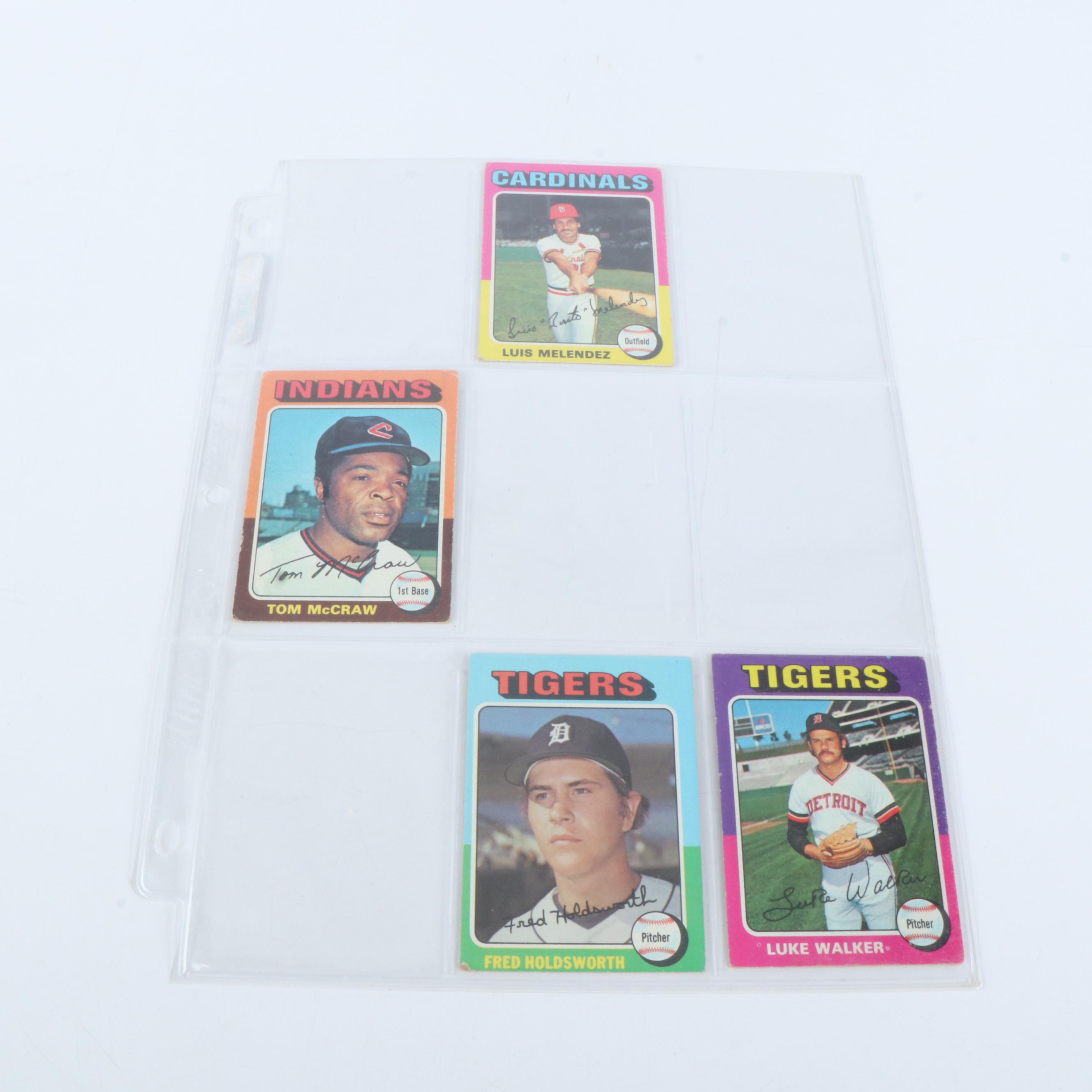 1975 Topps Mini Baseball Cards Featuring Robin Yount and George Brett Rookies