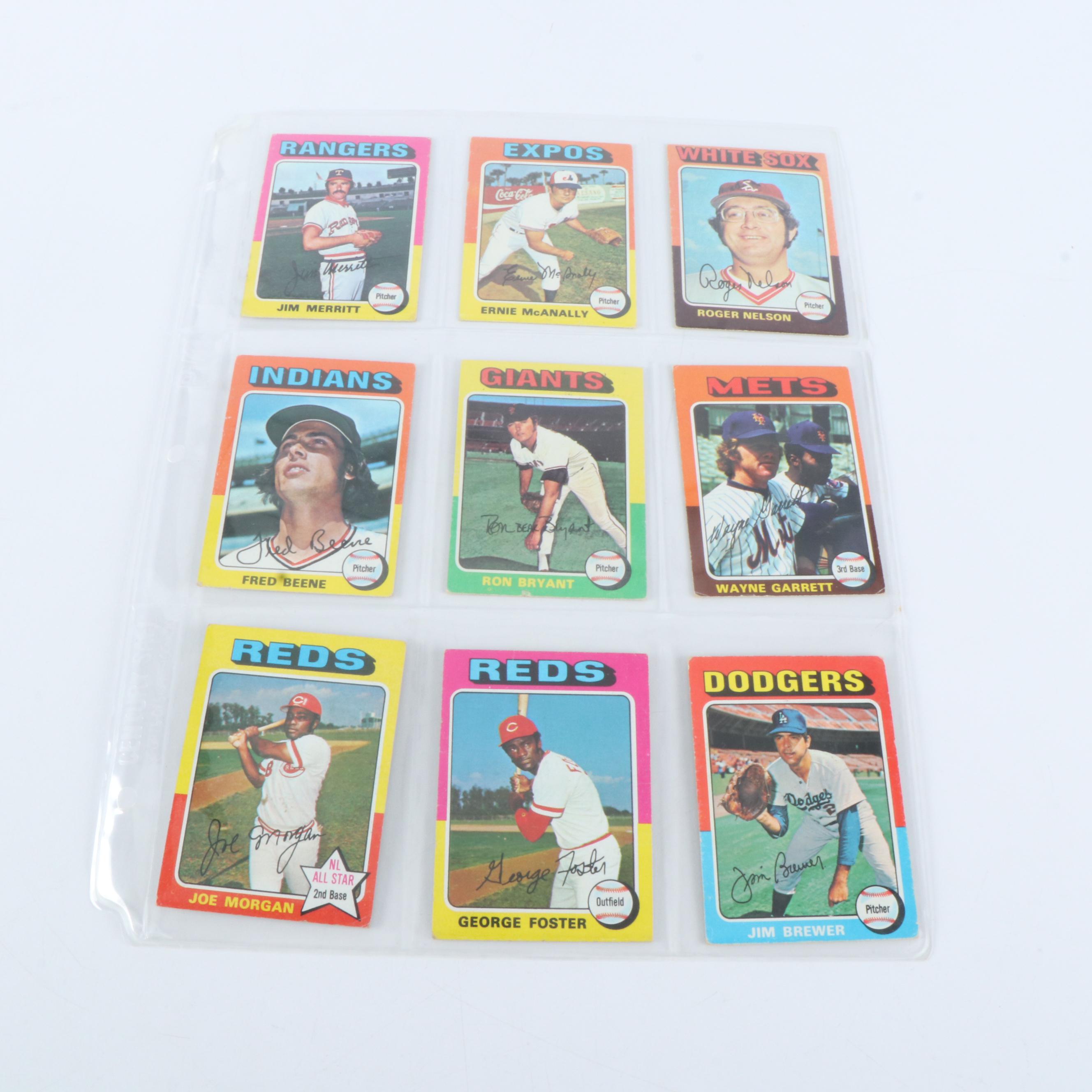 1975 Topps Mini Baseball Cards Featuring Robin Yount and George Brett Rookies