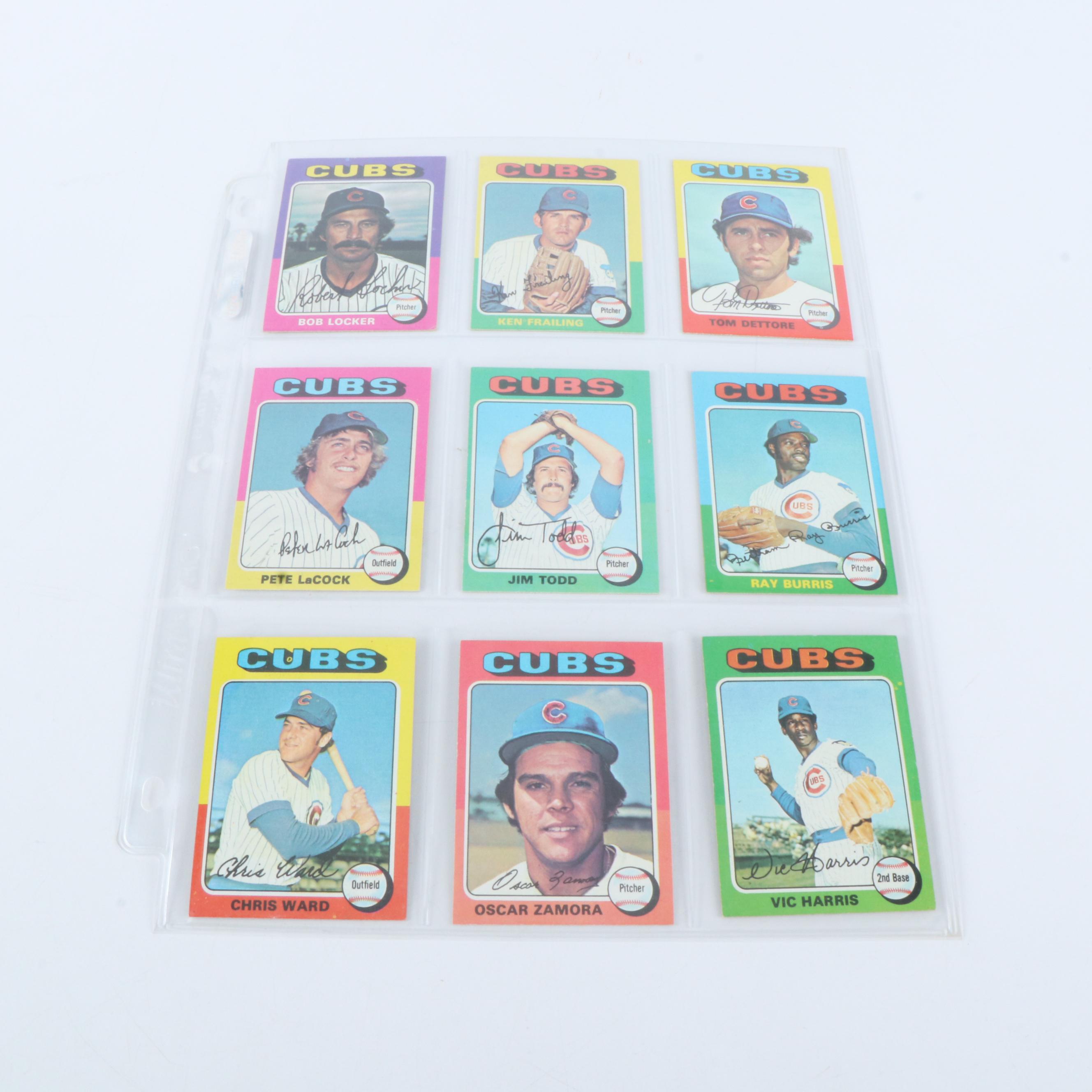 1975 Topps Mini Baseball Cards Featuring Robin Yount and George Brett Rookies
