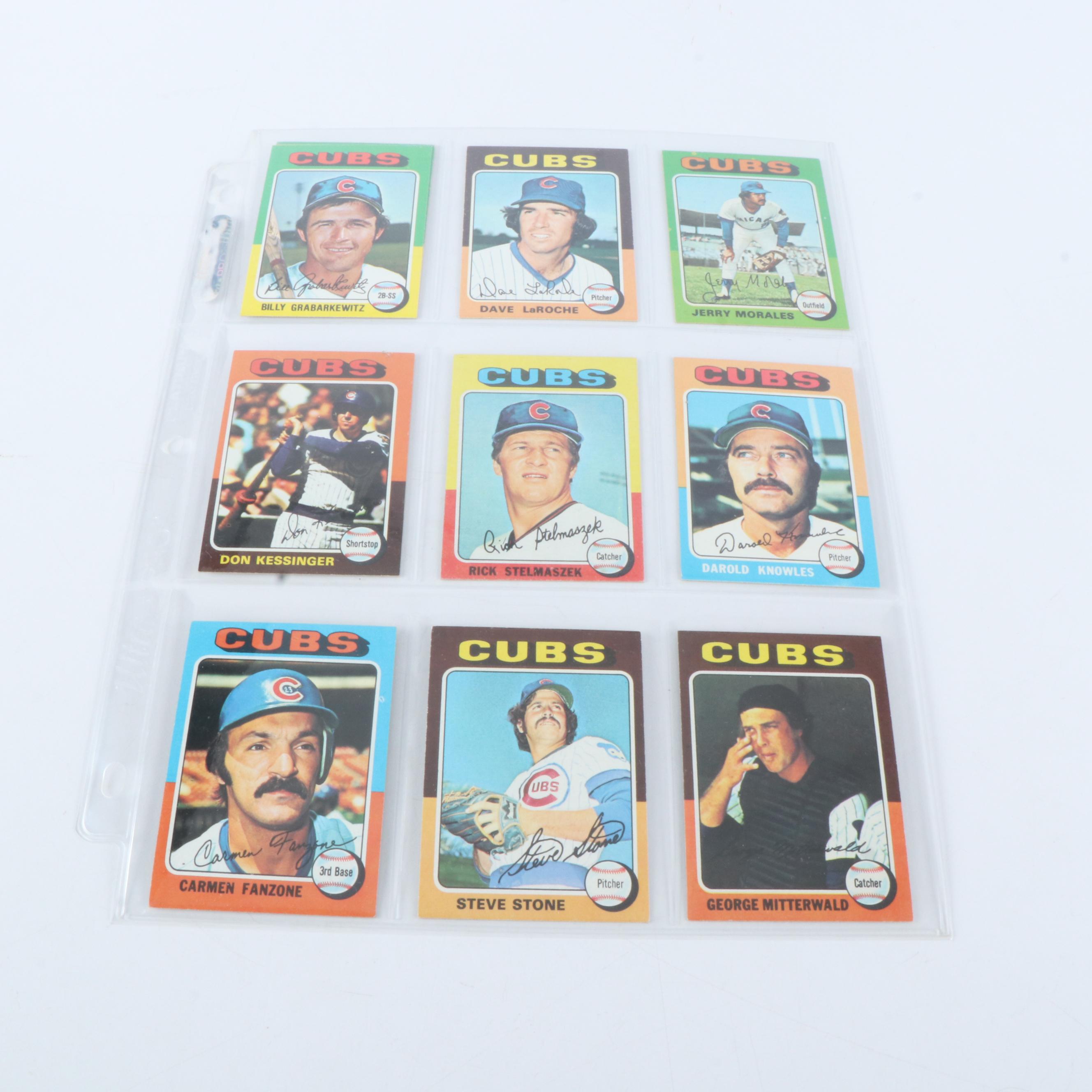 1975 Topps Mini Baseball Cards Featuring Robin Yount and George Brett Rookies