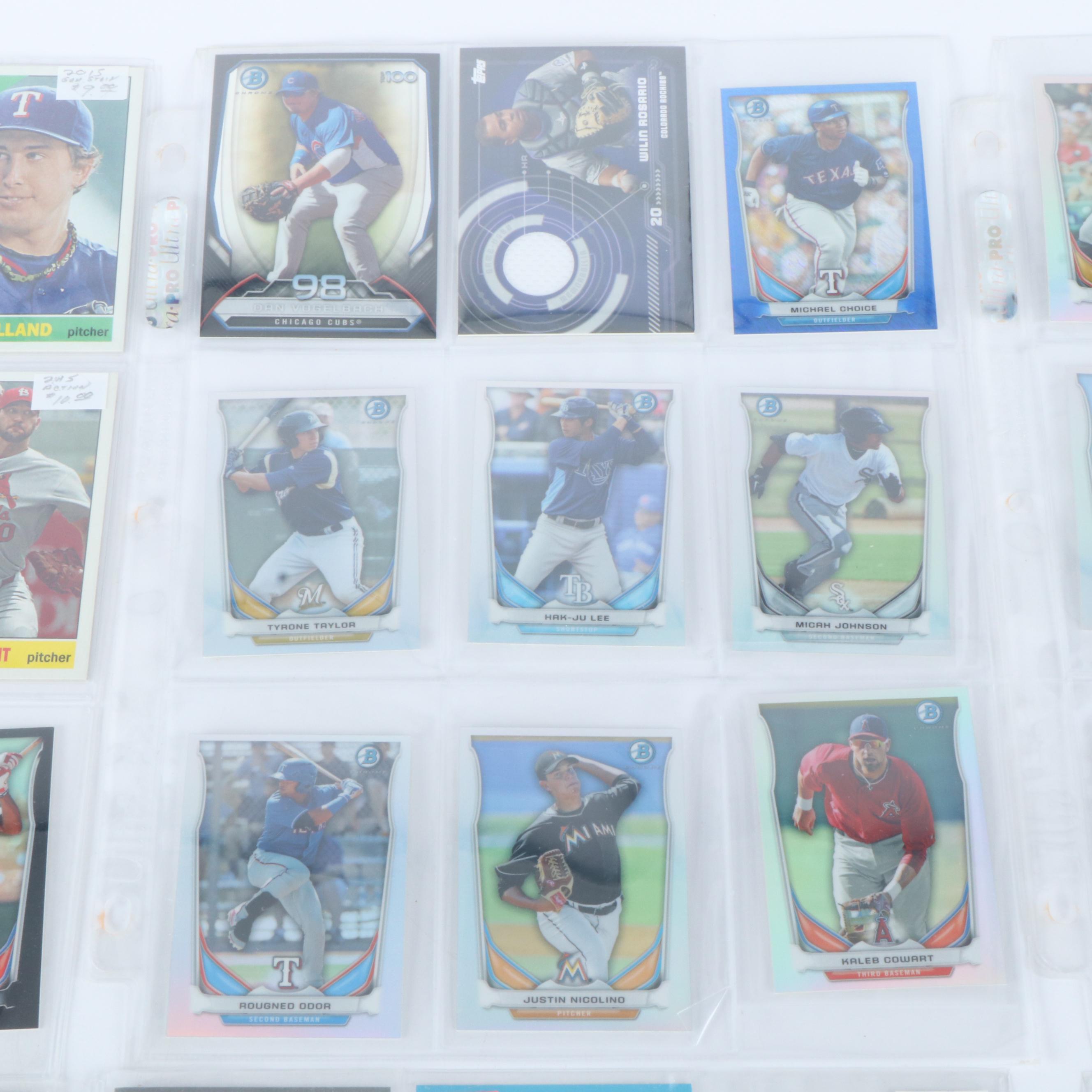 Topps Chrome with Other Baseball Cards Featuring Mike Trout, Ohtani, and More