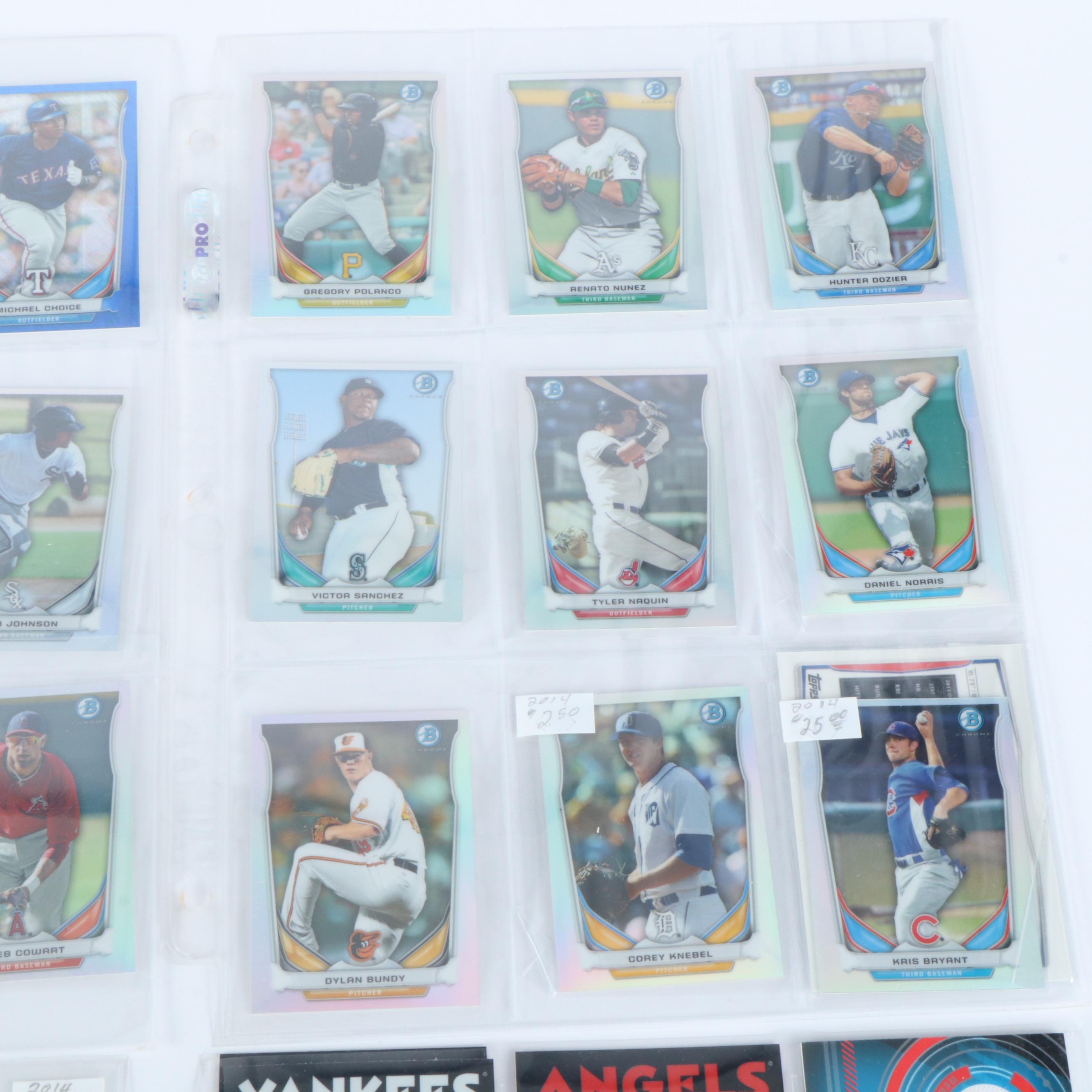 Topps Chrome with Other Baseball Cards Featuring Mike Trout, Ohtani, and More