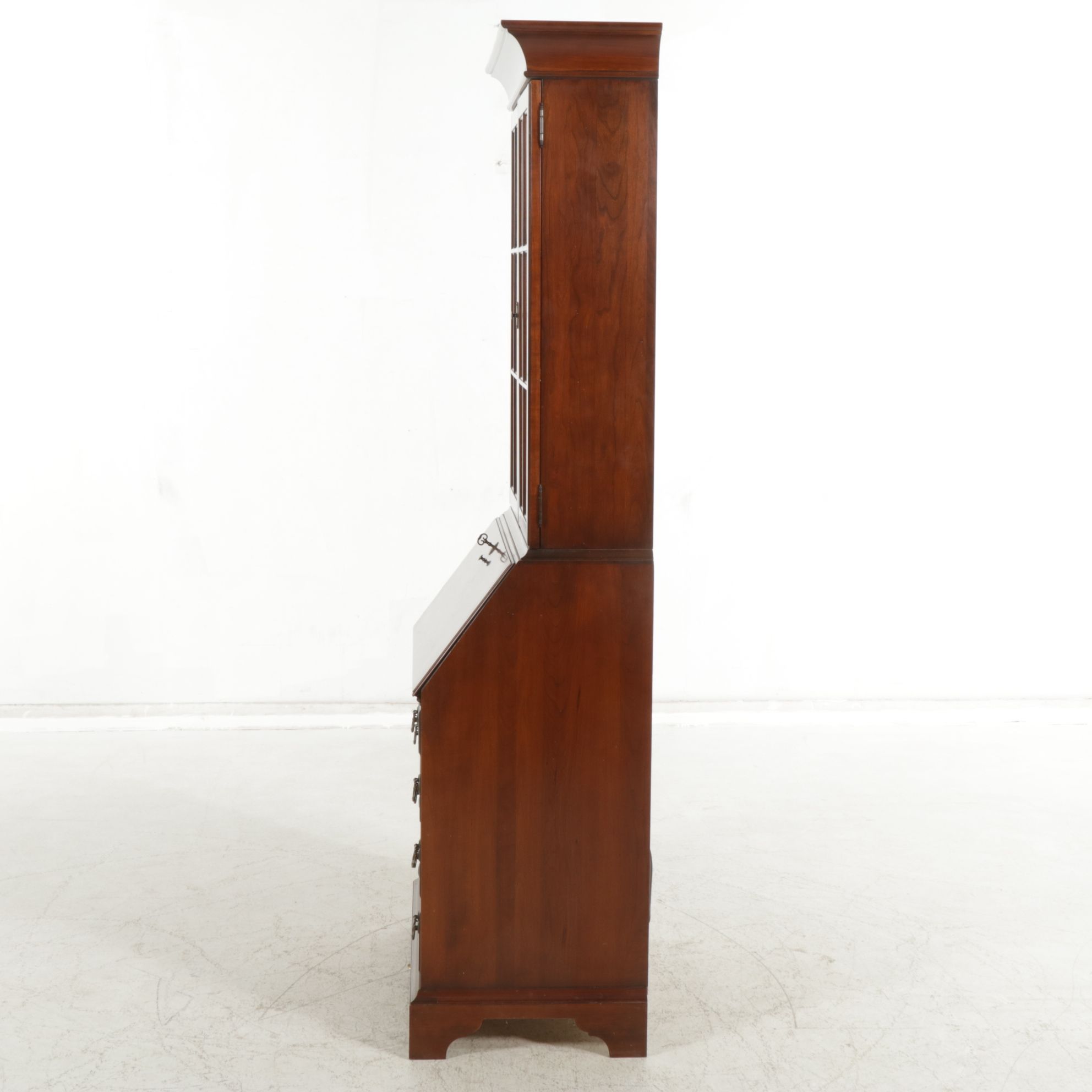 Jasper Cabinet Federal Style Cherry Secretary Desk, Late 20th Century