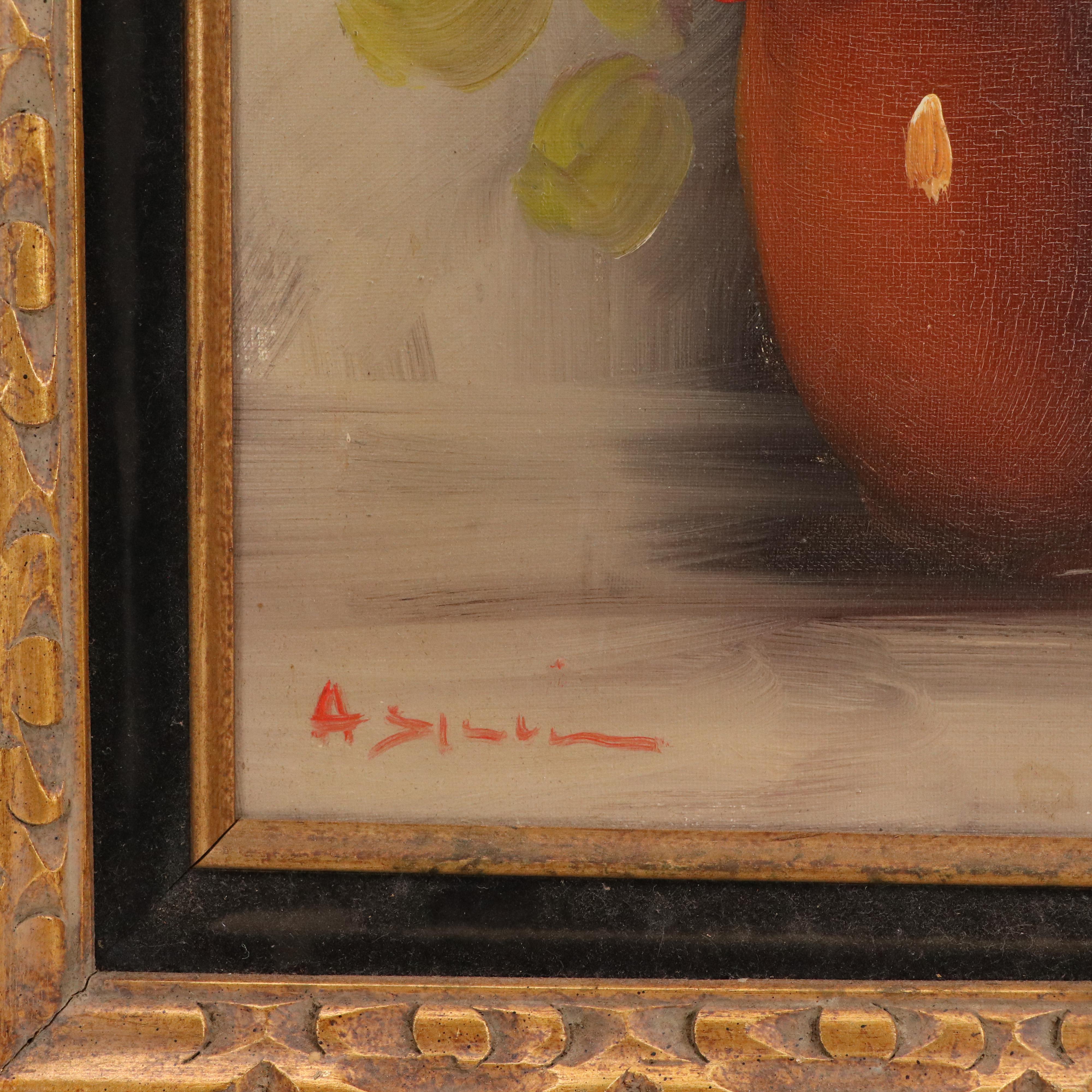 Floral Still Life Oil Painting, Mid to Late 20th Century