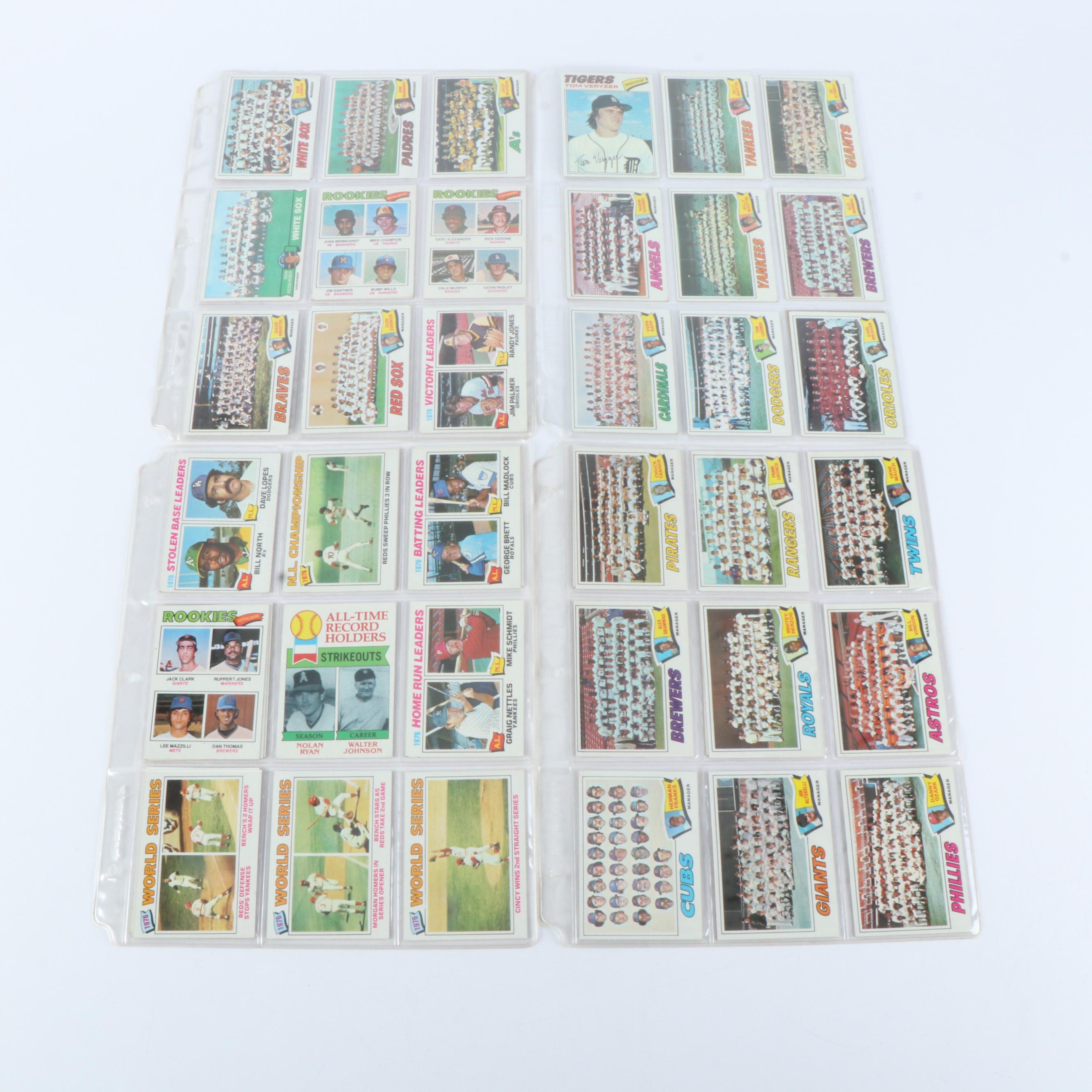 Topps Baseball Cards Featuring Dave Parker and Dave Winfield Rookies, 1970s