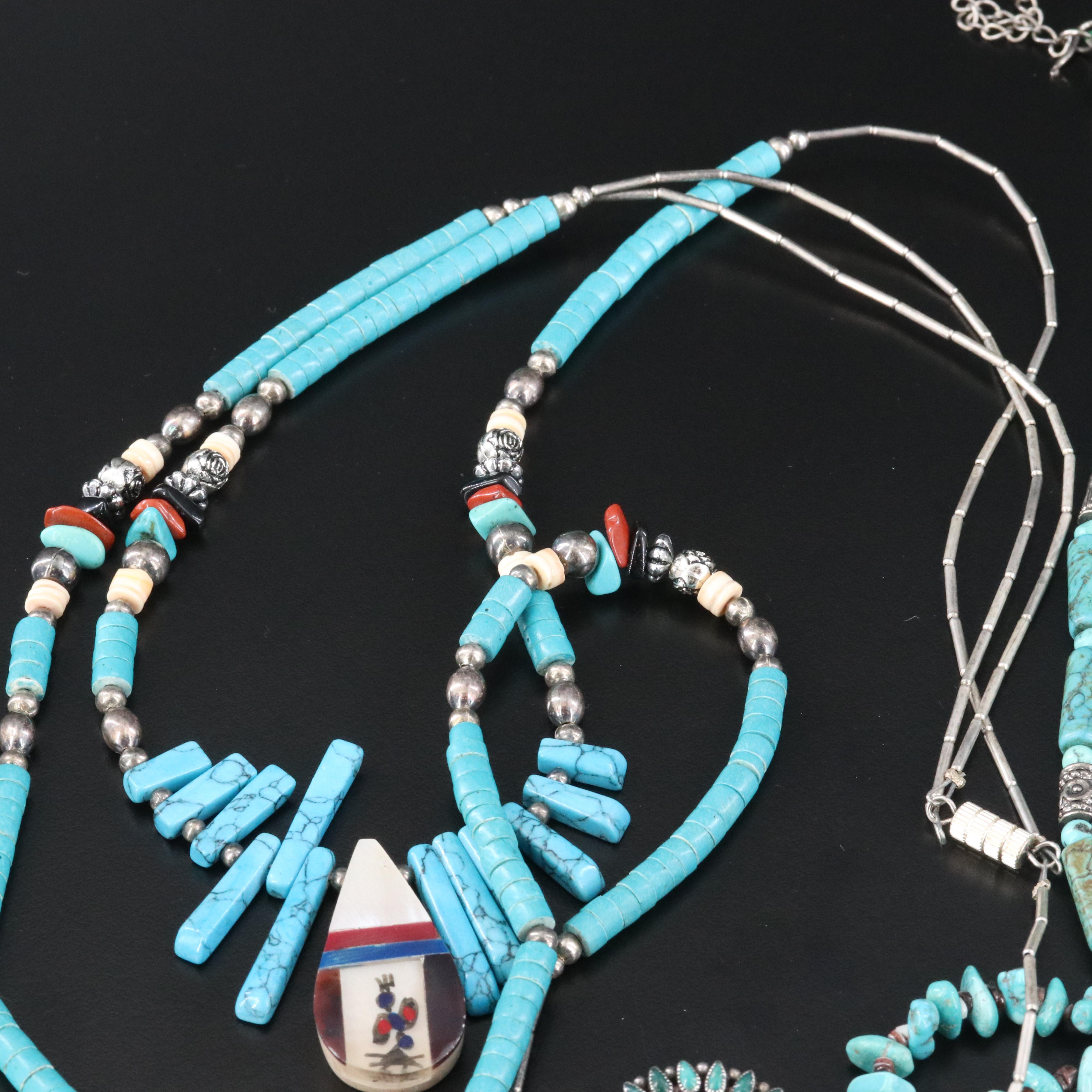 Southwestern Jewelry Collection Featuring Sterling, Turquoise and Kokopelli