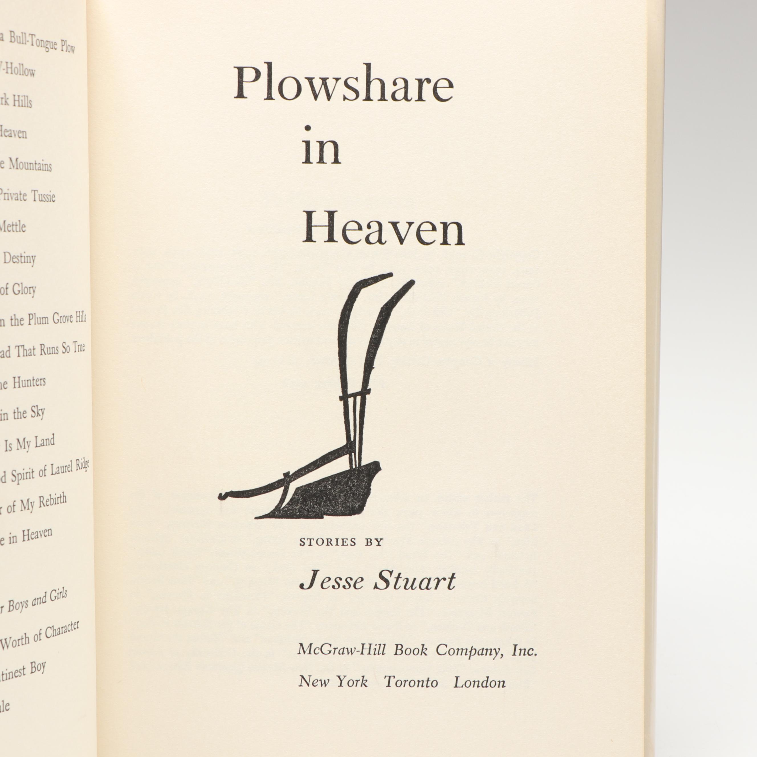 Signed First Edition "The Land Beyond the River" and More by Jesse Stuart