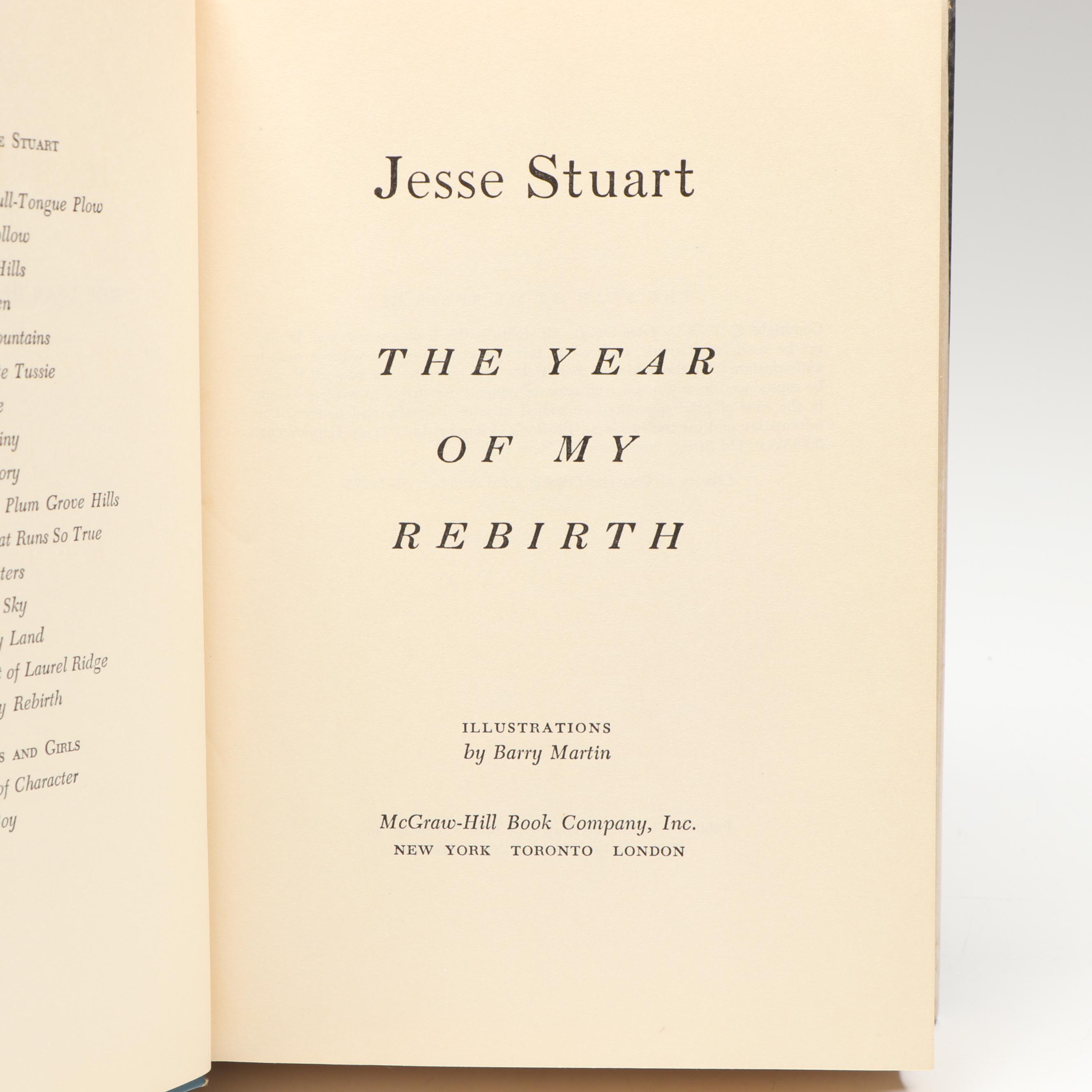 Signed First Edition "The Land Beyond the River" and More by Jesse Stuart
