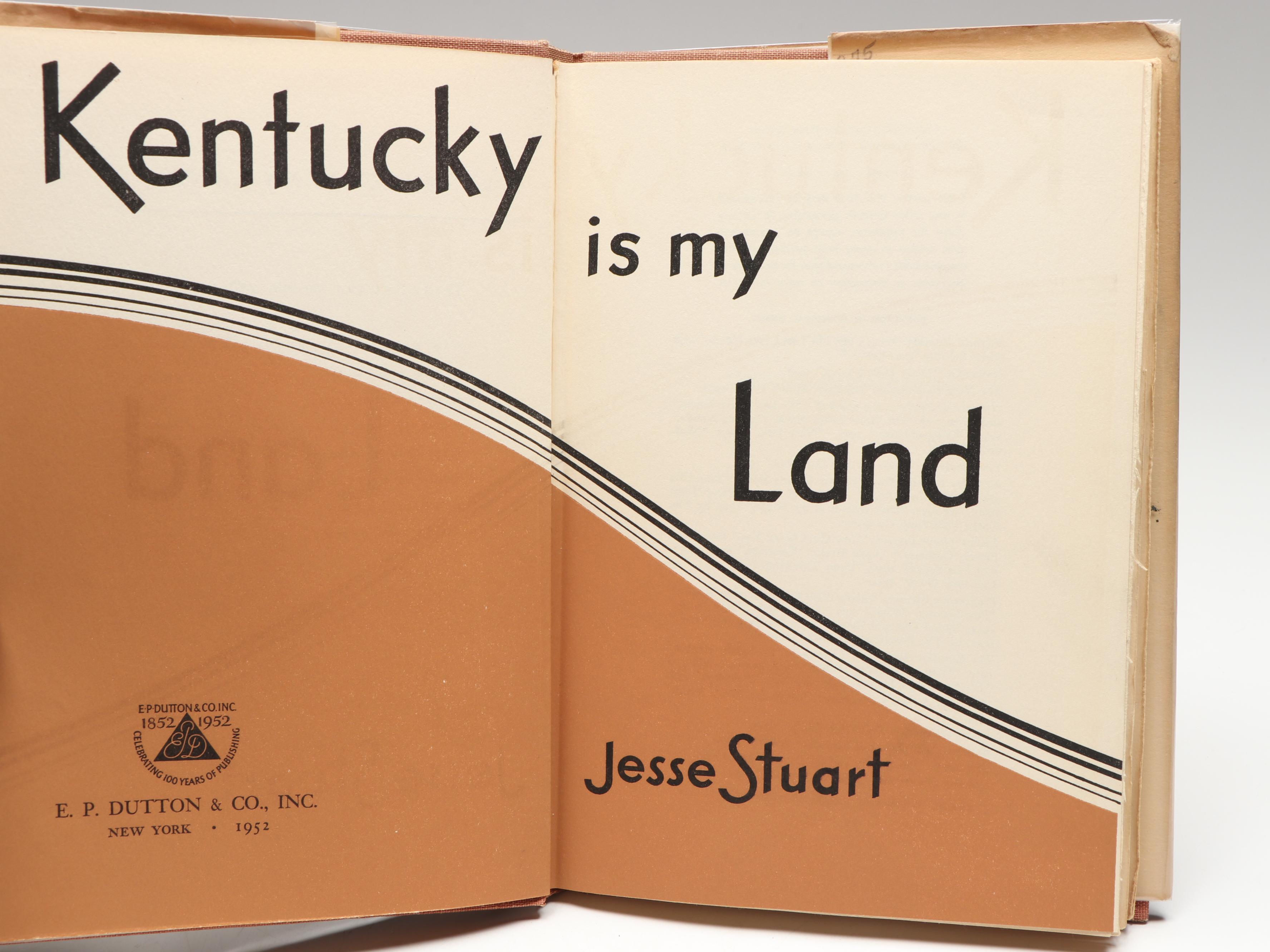 Signed First Edition "The Land Beyond the River" and More by Jesse Stuart