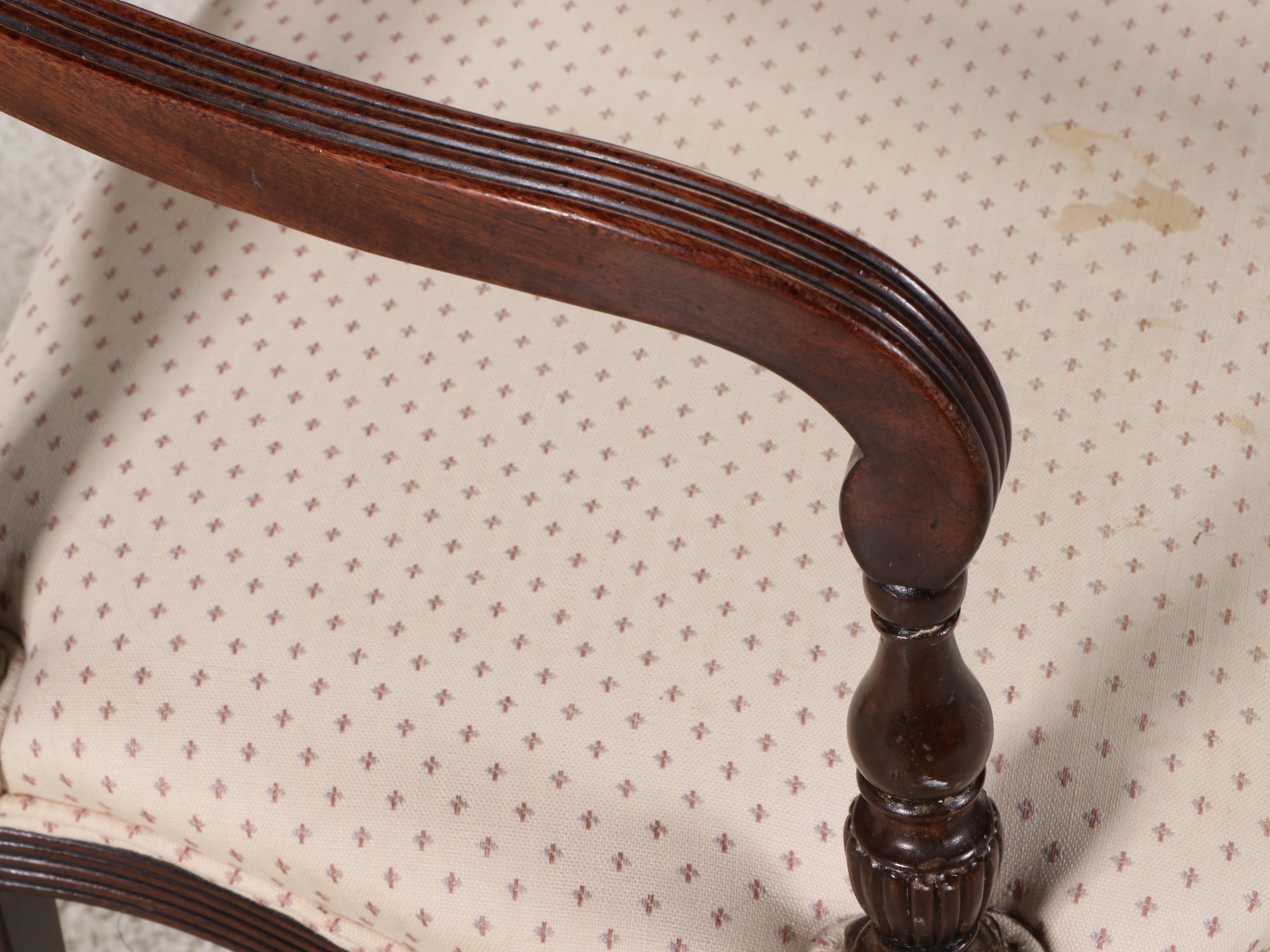 Regency Style Mahogany Finish Armchair, Early to Mid-20th Century